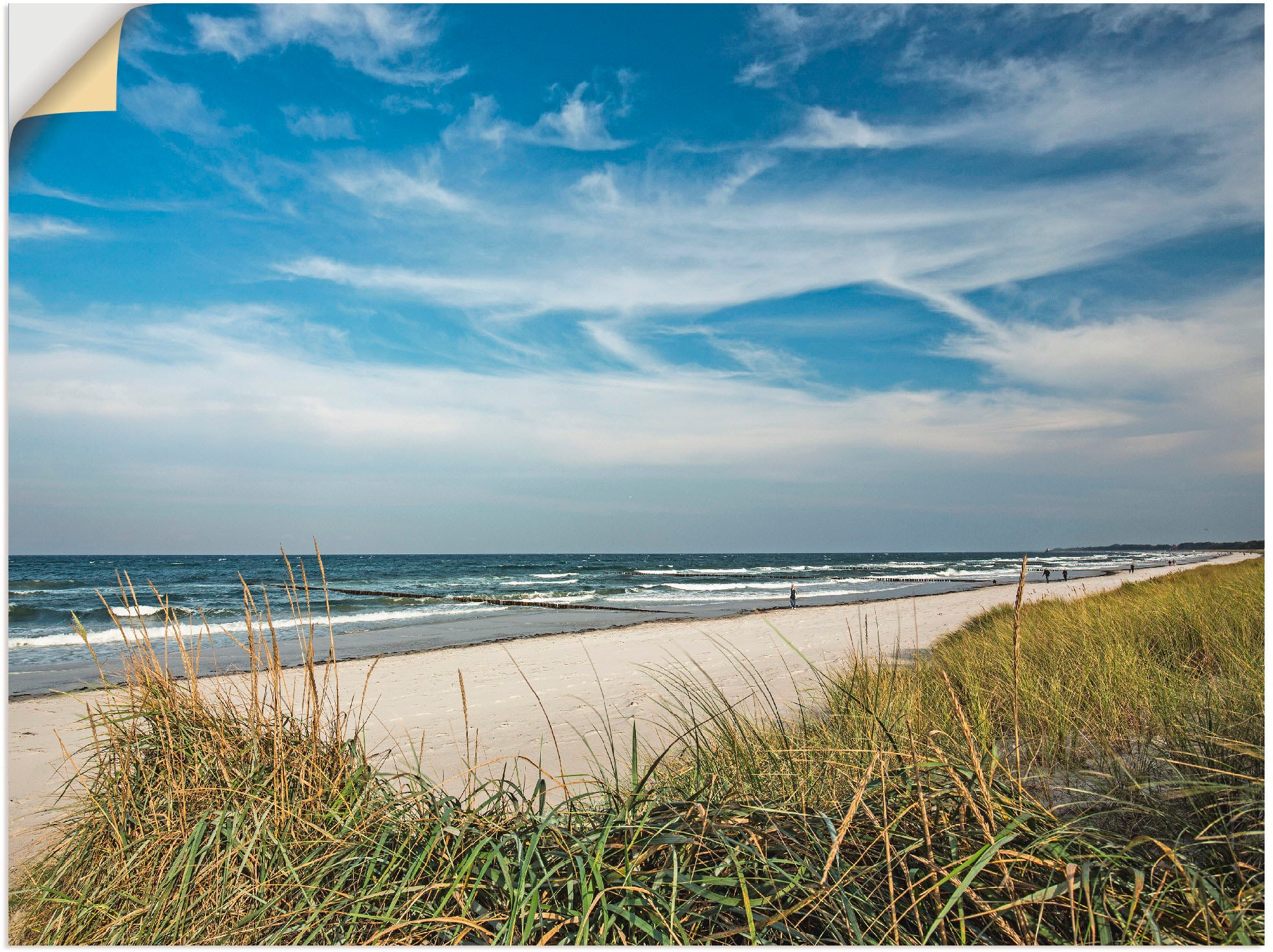 Image of Artland Wandbild »Urlaubfeeling«, Strand, (1 St.), in vielen Grössen & Produktarten -Leinwandbild, Poster, Wandaufkleber / Wandtattoo auch für Badezimmer geeignet bei Ackermann Versand Schweiz