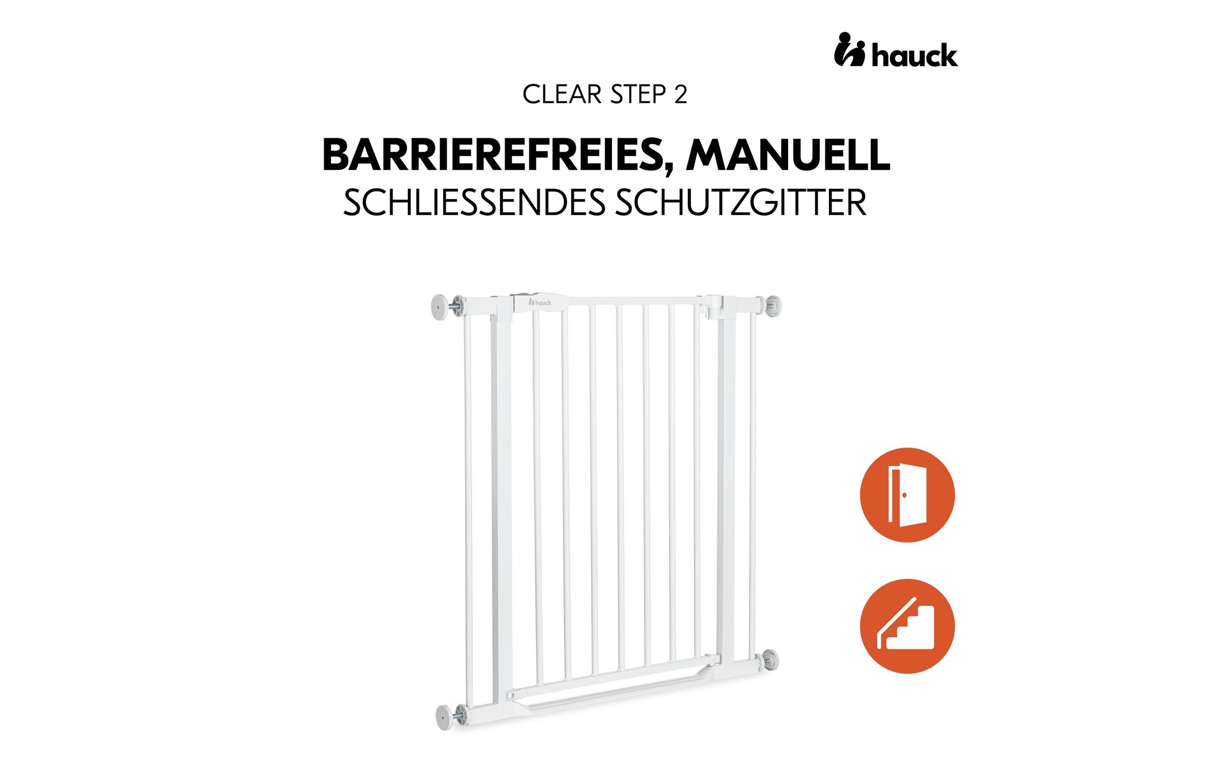 Hauck Türschutzgitter »Clear Step 2 75 cm - 80 cm«
