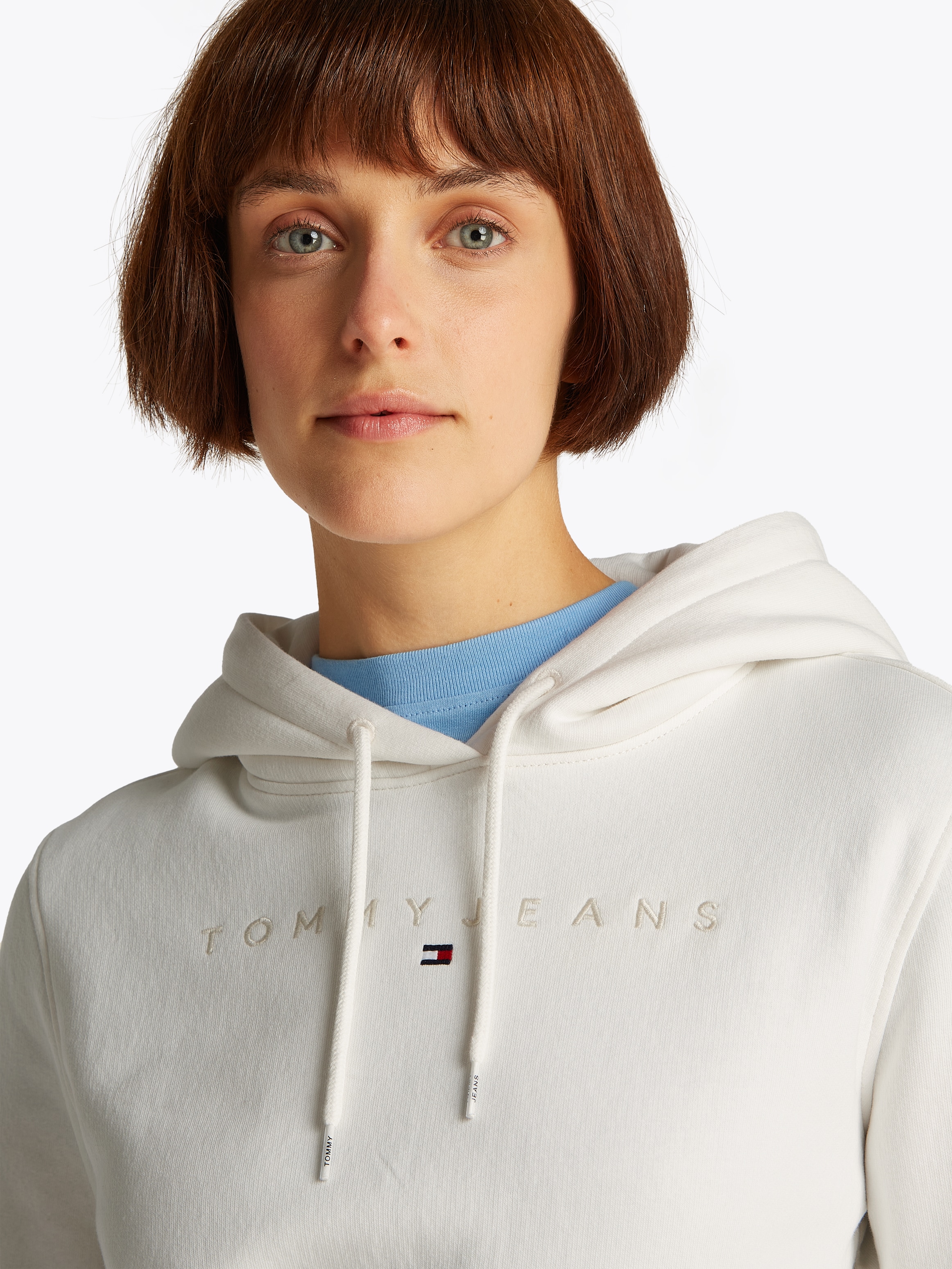Tommy Jeans Curve Kapuzensweatshirt »TJW REG TONAL LINEAR HOODIE EXT«, in Grossen Grössen, Kapuze, Logostickerei