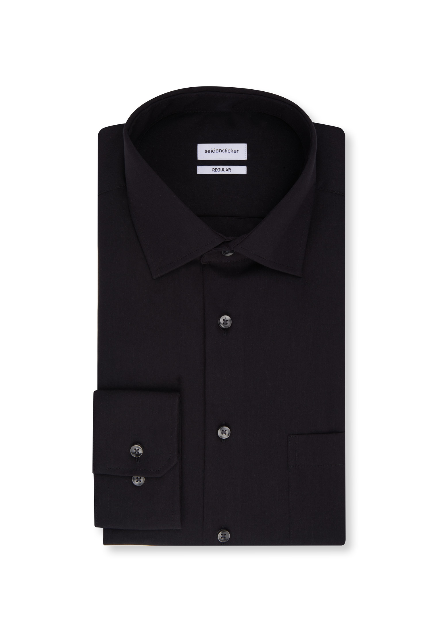 seidensticker Chemise d'affaires »Schwarze Rose« Regular 1/1 Extra lang Kentkragen Uni