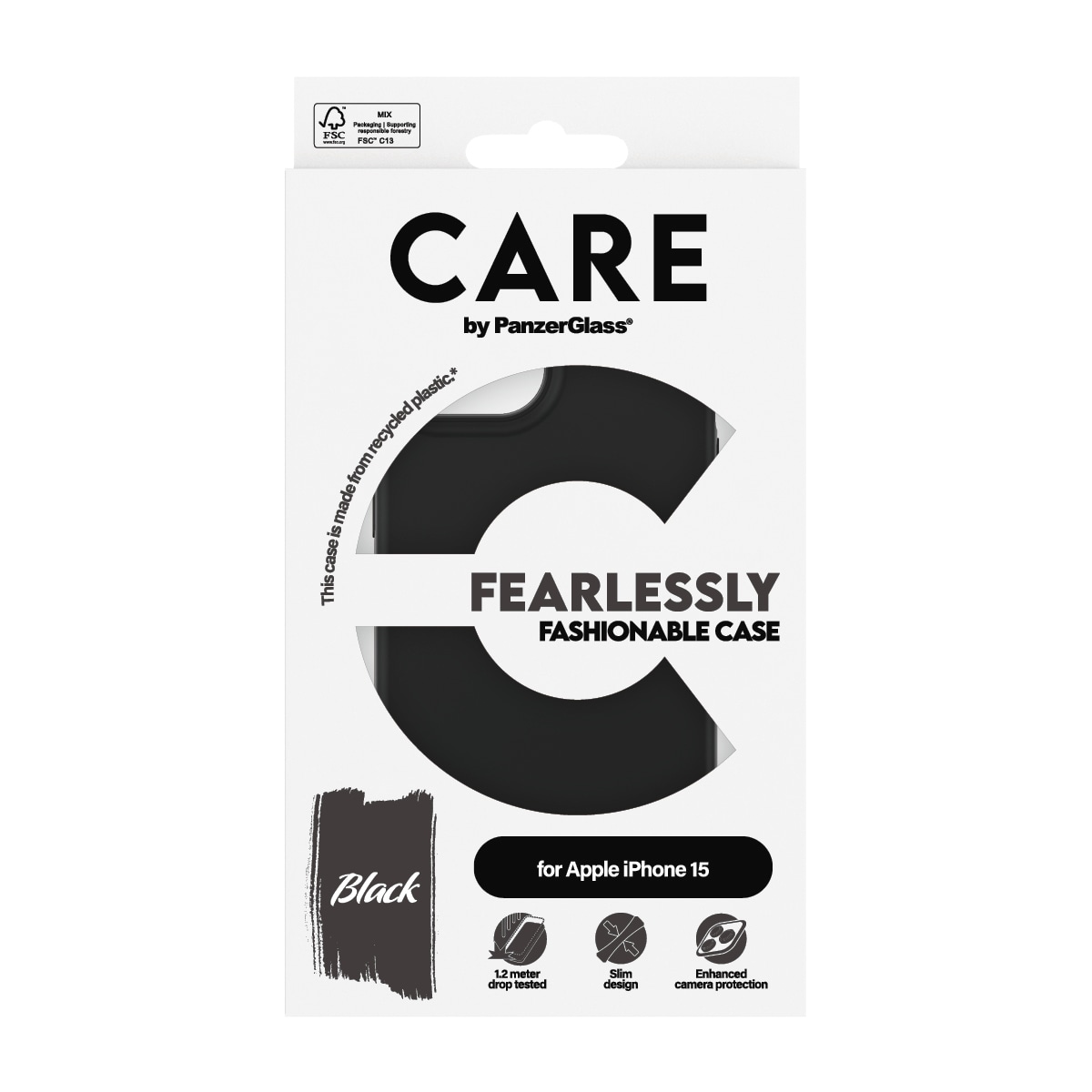 CARE by PanzerGlass Handyhülle »Fashionable Case für Apple iPhone 15« Apple iPhone 15 Backcover, Schutzhülle, Handyschutzhülle, Case, Schutzcase, stossfest