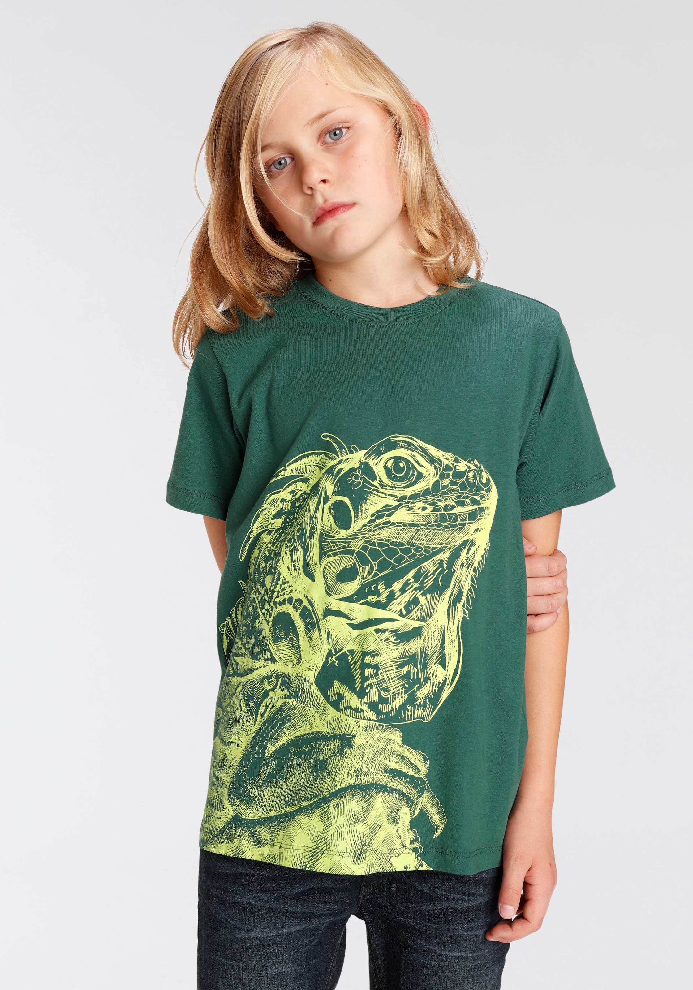 KIDSWORLD T-Shirt »GECKO«, cooles Tiermotiv