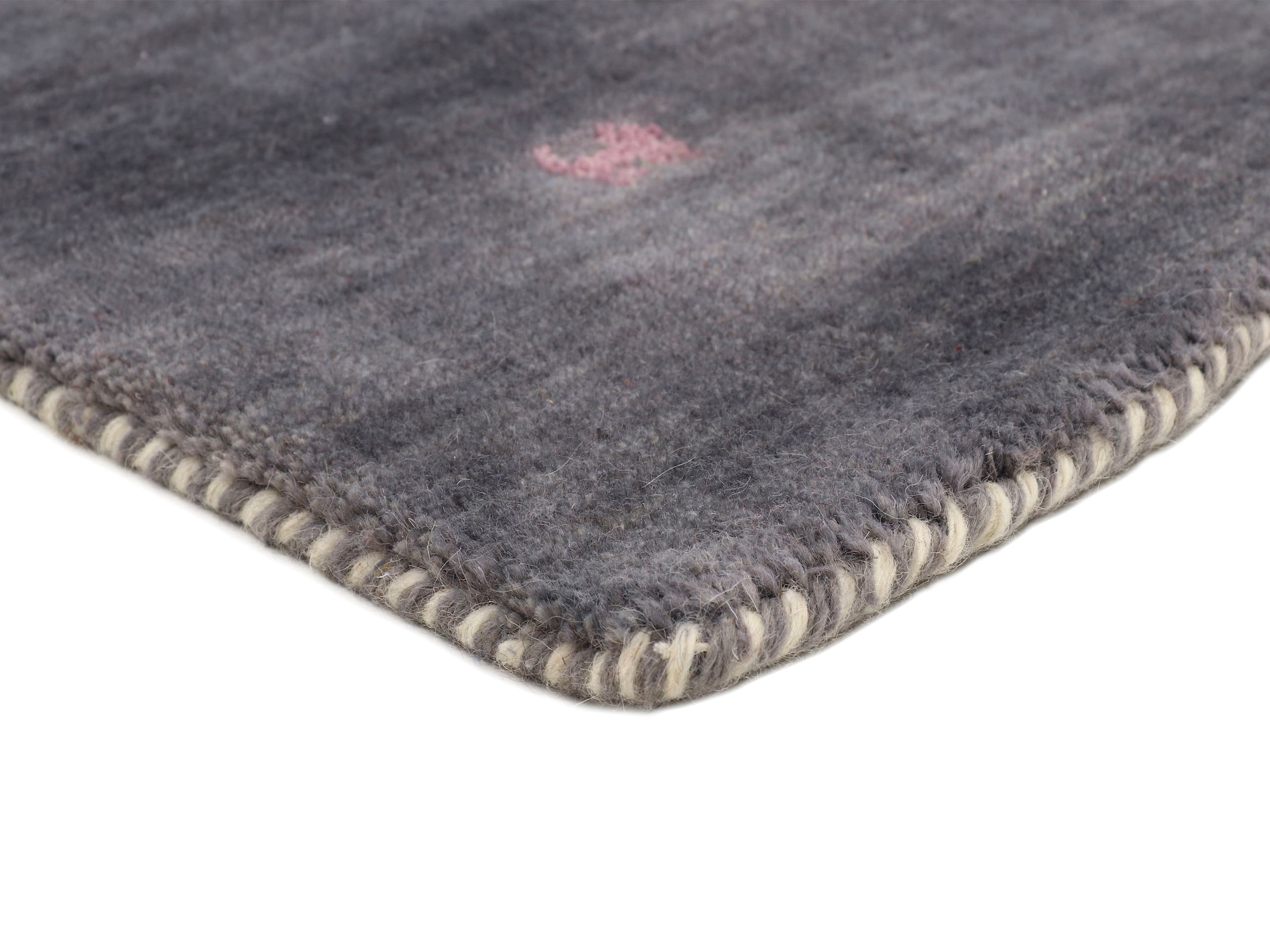 carpetfine Wollteppich »Gabbeh Uni, auch als Läufer erhältlich«, rechteckig, 15 mm Höhe, reine Wolle, handgewebt, Gabbeh Loom Tiermotiv, grosse Farbauswahl