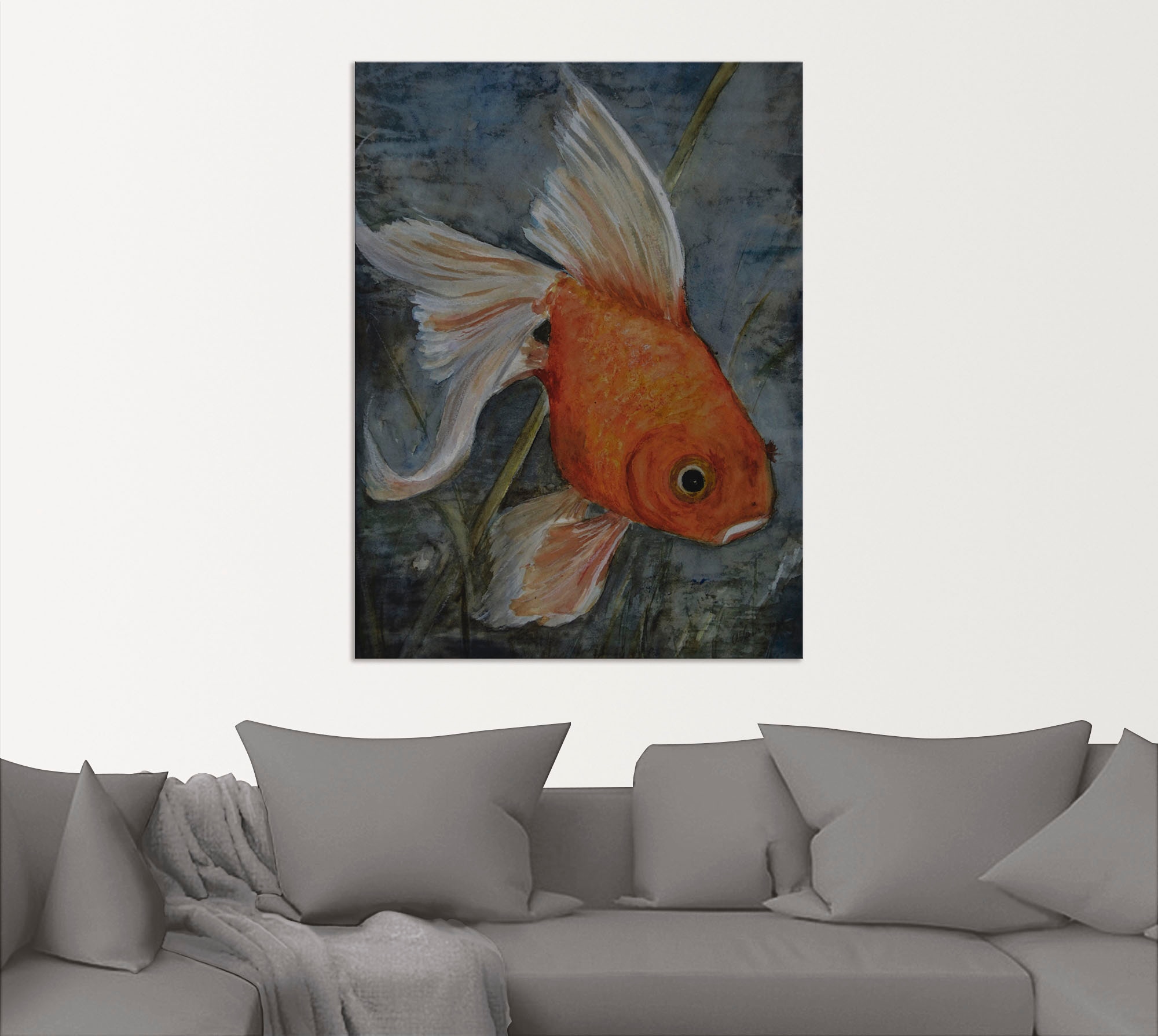 Artland Alu-Dibond-Druck »Feng Shui - Goldfisch«, Wassertiere, (1 St.), für Innen- und Aussenbereich geeignet, Outdoorbild