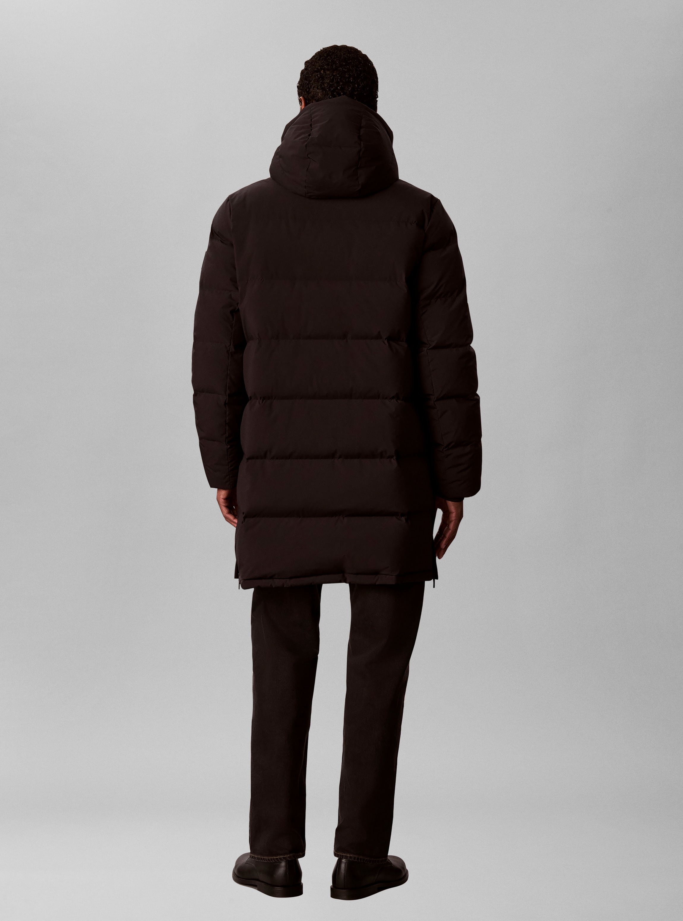 Calvin Klein Jeans Manteau matelassé »LS CLASSIC BONDED DOWN LONG« coupe régulière avec capuche