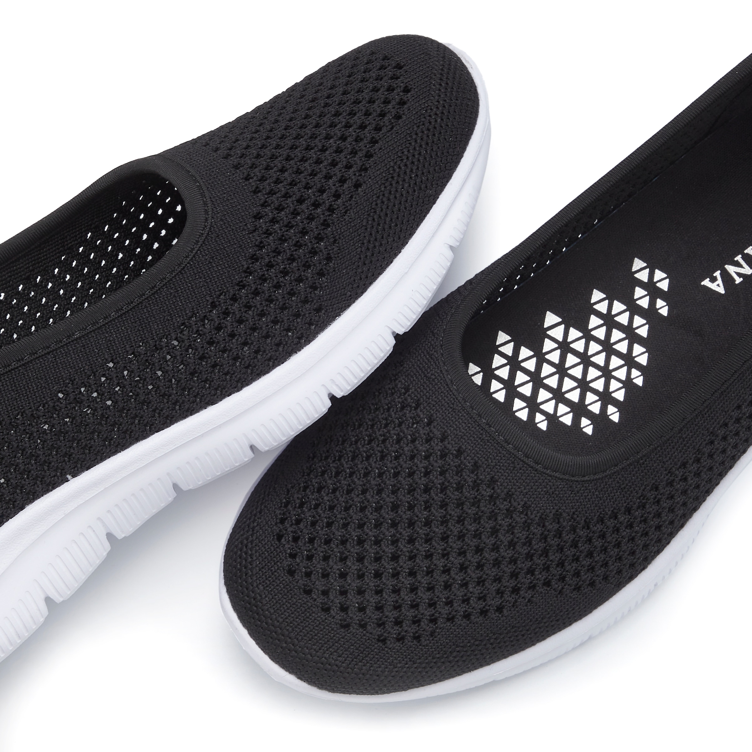 LASCANA Sneaker Ballerinas, ultraleichter Slipper, Freizeitschuh zum Reinschlüpfen VEGAN