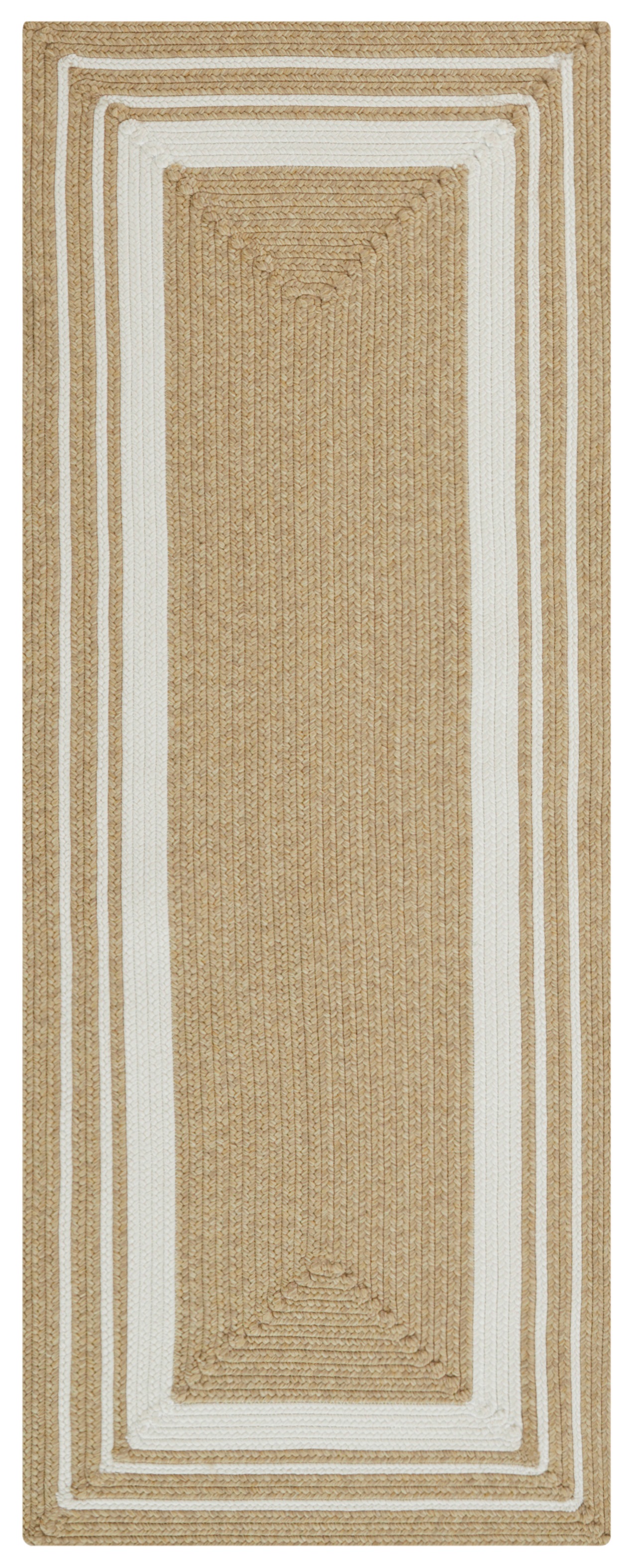 NORTHRUGS Teppich »Trenzado«, rechteckig, 10 mm Höhe, In- & Outdoor, Handmade-Look, Läufer, Wetterfest, Balkon, Wohnzimmer