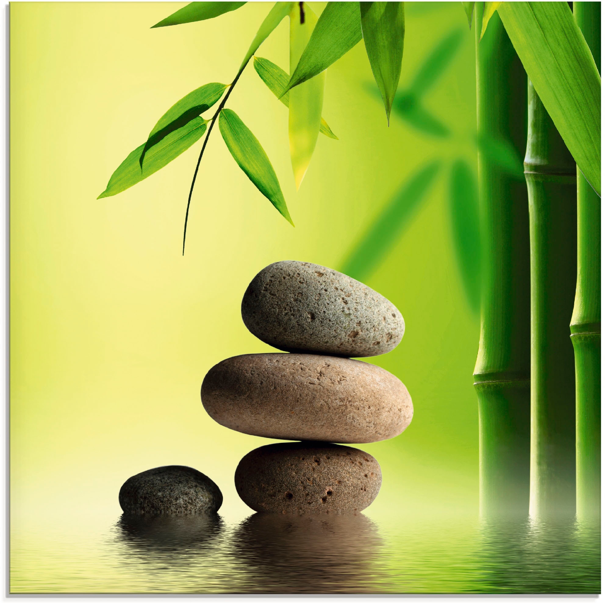 Image of Artland Glasbild "Spa Stillleben" Zen 1 Stk. tlg. in verschiedenen Grössen