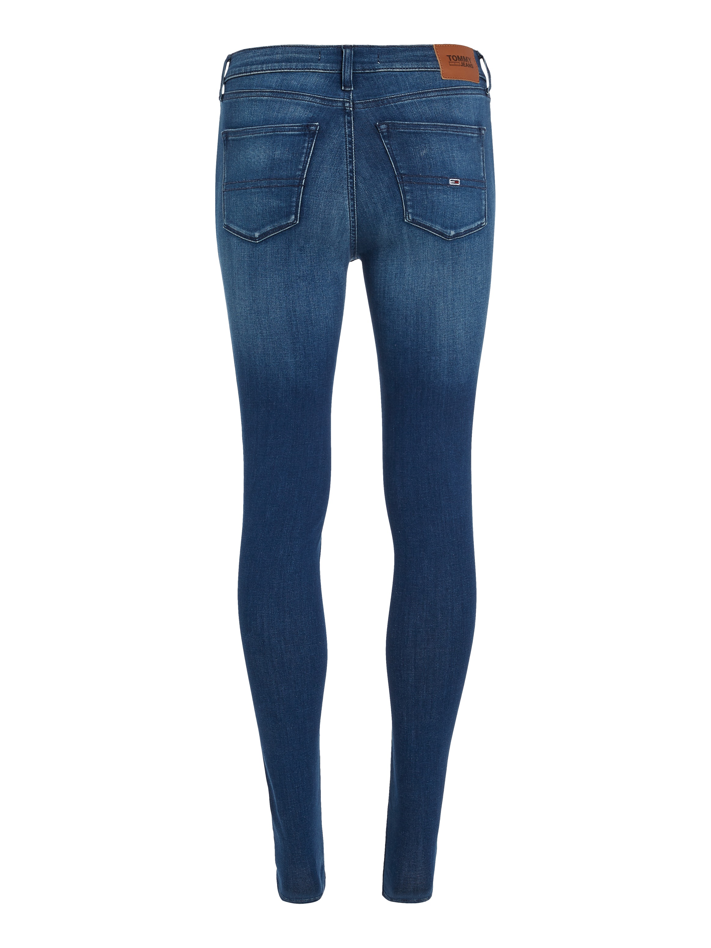 Tommy Jeans Skinny-fit-Jeans »Nora Mid Rise Skinny Fit«, mit Tommy Jeans Logo-Badge & Stickereien