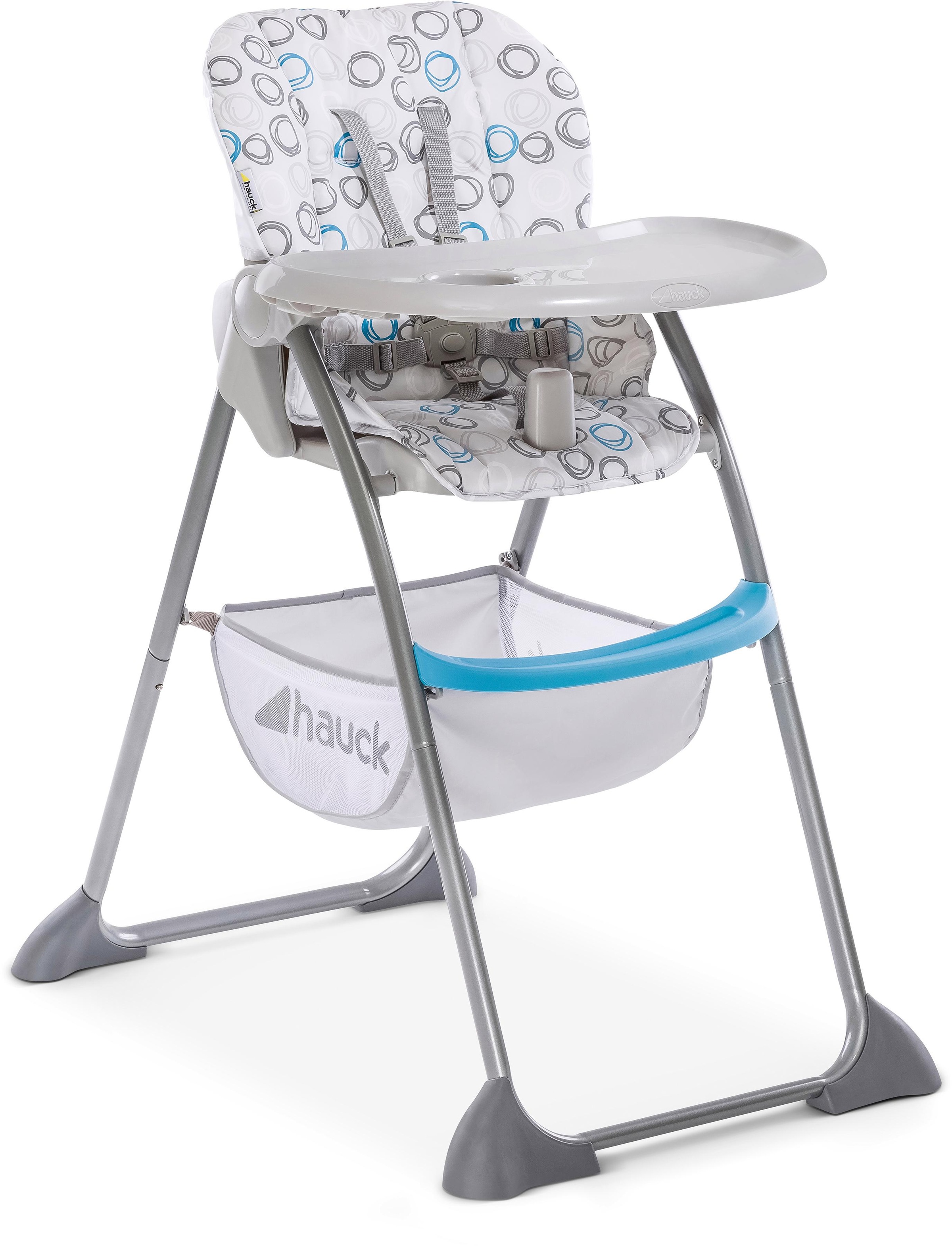 Image of Hauck Hochstuhl »Sit N Fold, Circles Blue«, zusammenklappbar bei Ackermann Versand Schweiz