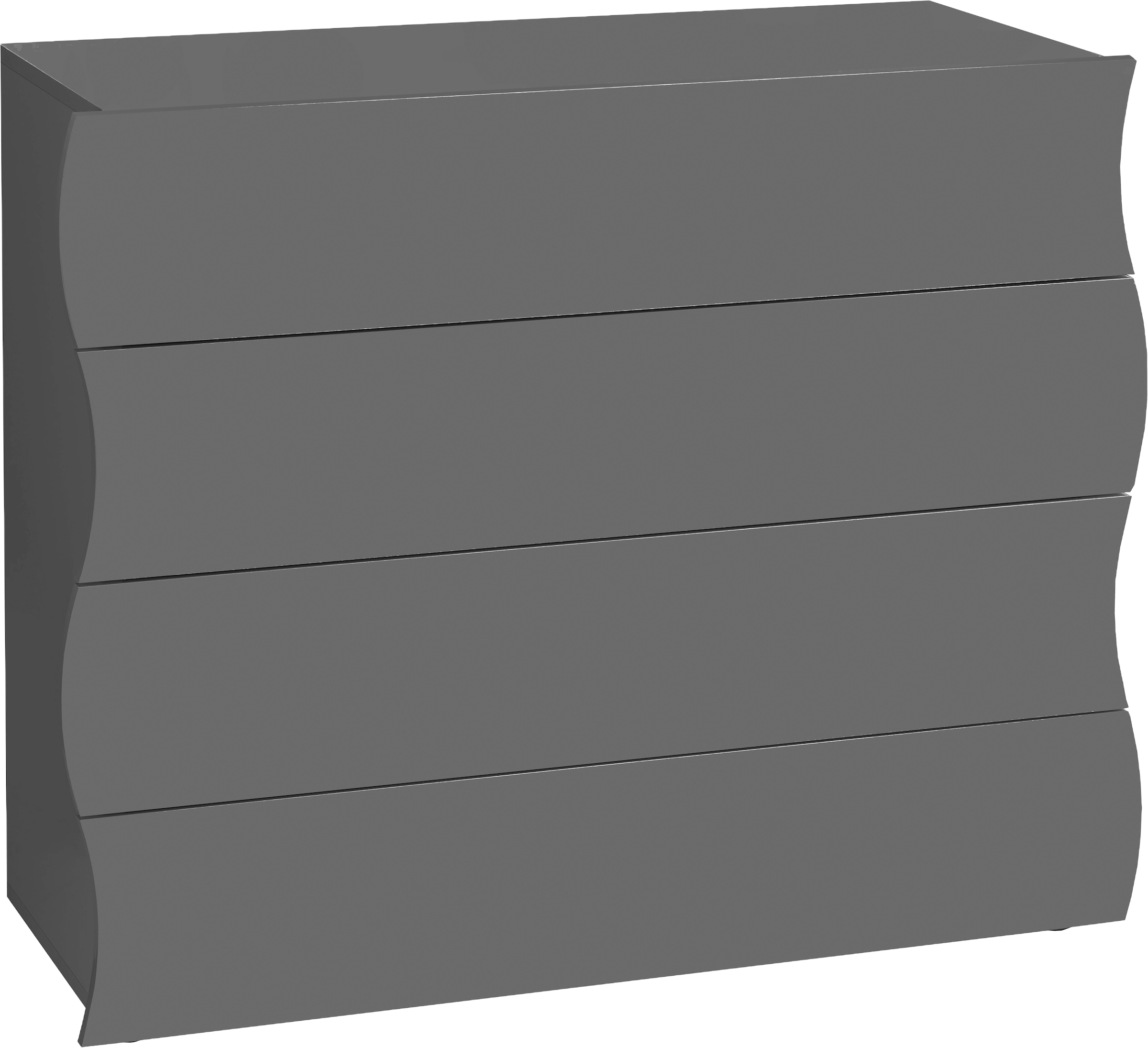 Image of Home affaire Kommode "Onda Schubladenschrank, Kommodenschrank, Made in Italy" Sideboard in Anthrazit matt, mit 4 Schubladen, Made in Italy