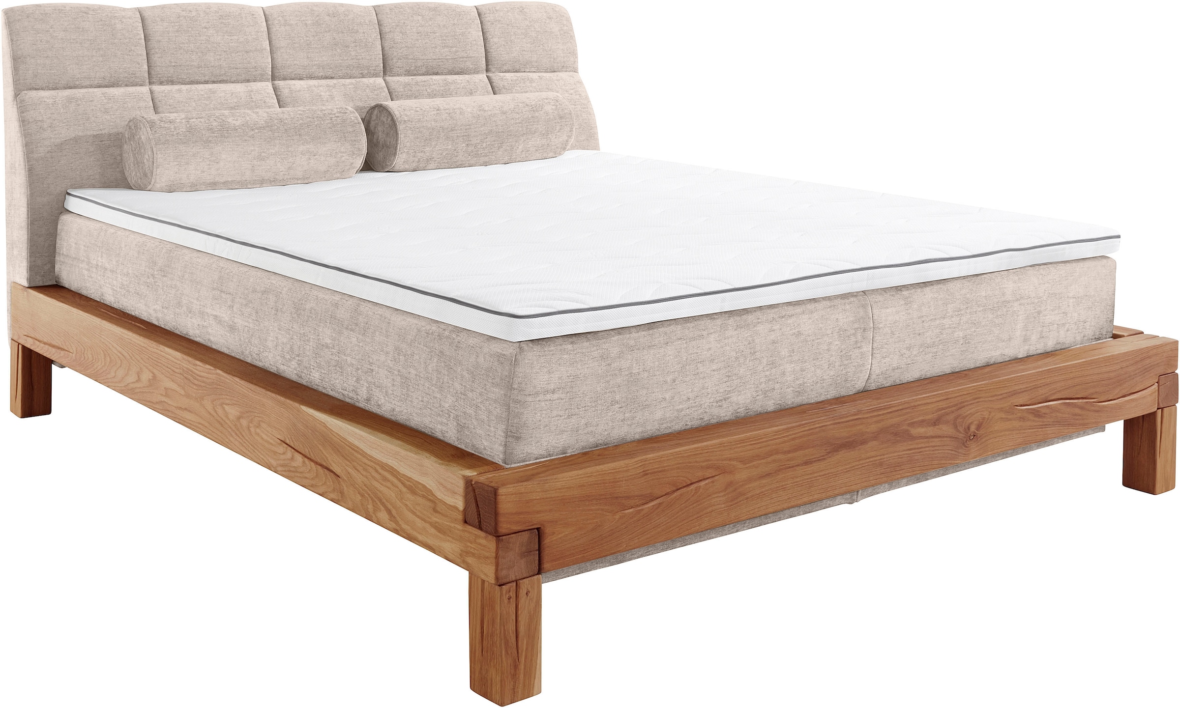 Home affaire Boxspringbett »Villads«, Liegefläche: 180/200 cm, Inside-Boxspring-Unterbau, recycelte Stoffe