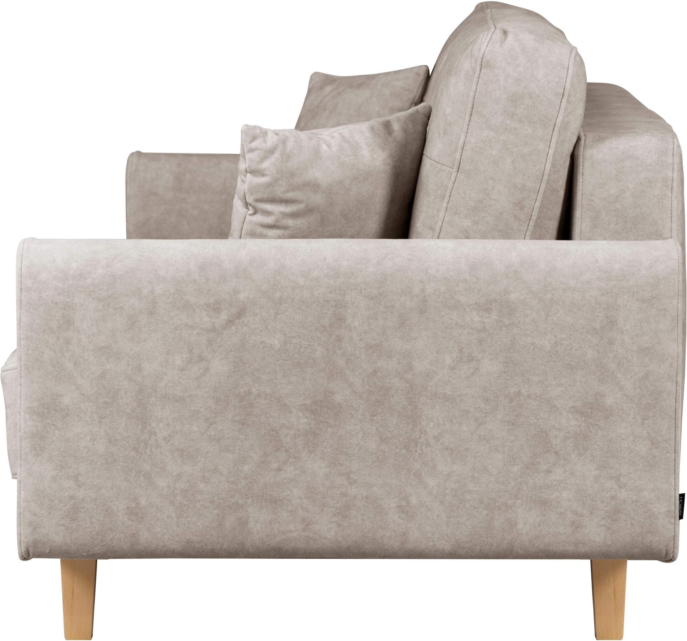 Home affaire 2-Sitzer »TRIPLO mit Wellenunterfederung, Masse B/T/H: 165/100/89 cm«, Sofa mit Steppung im Rückenbereich, incl. Rückenkissen und Zierkissen