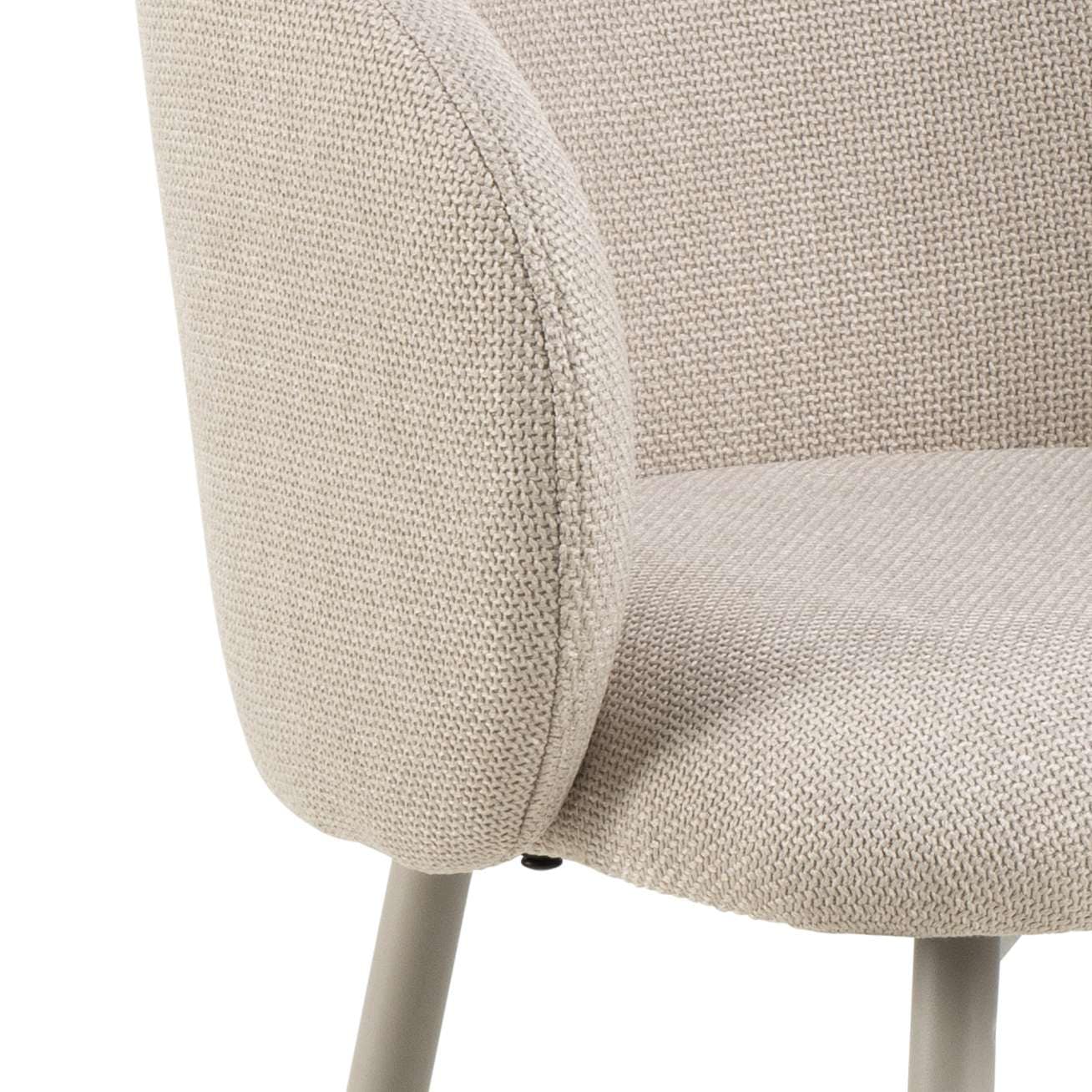 ACTONA GROUP Barhocker »Eleanor« Set, 2 Stk. tlg. Barhocker, Basel beige, Gestell grau rau, 2 Stk