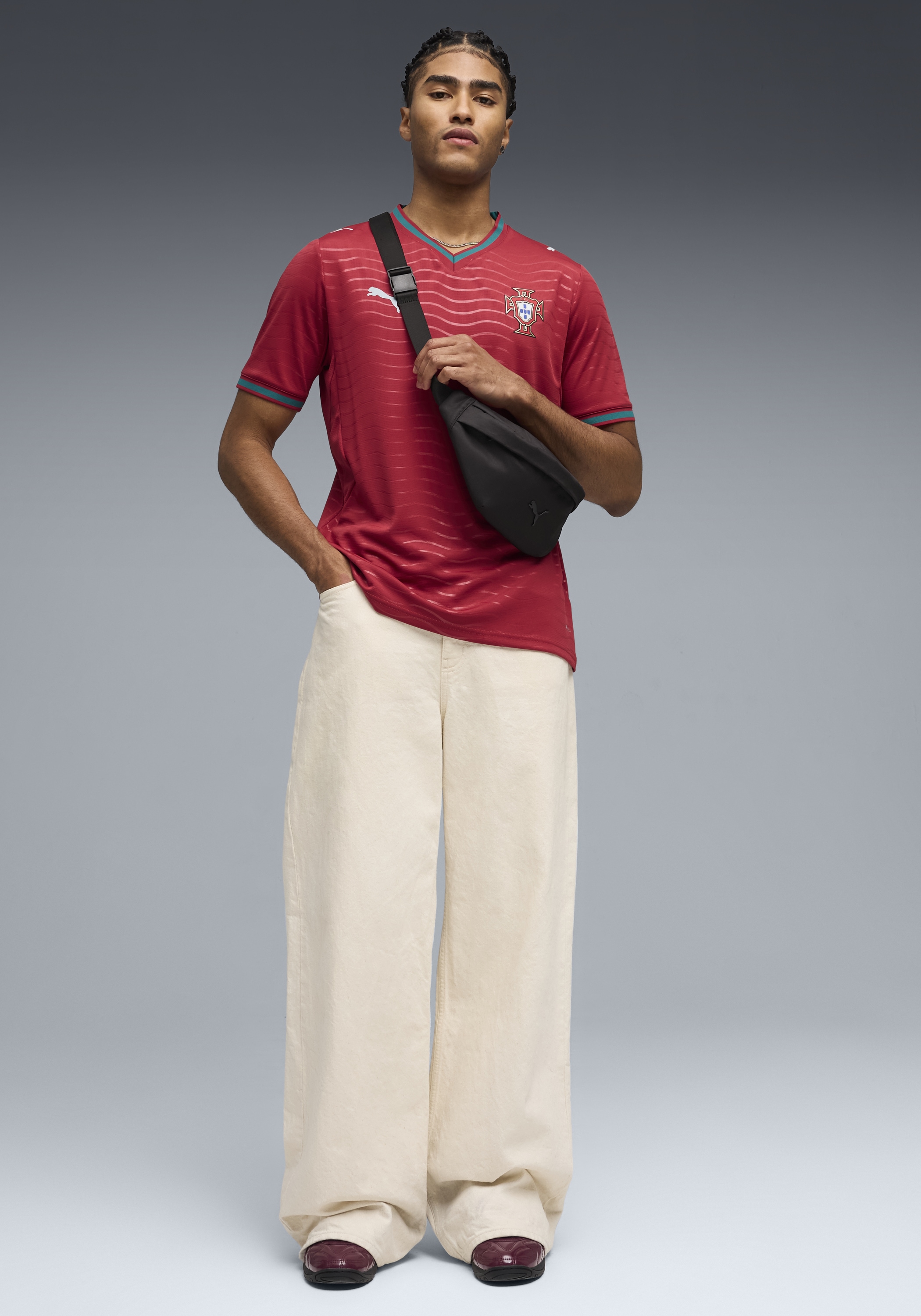 PUMA Fussballtrikot »FPF HOME JERSEY REPLICA« Kurzarm-Design, Rundhalsausschnitt, mit DryCELL-Technologie