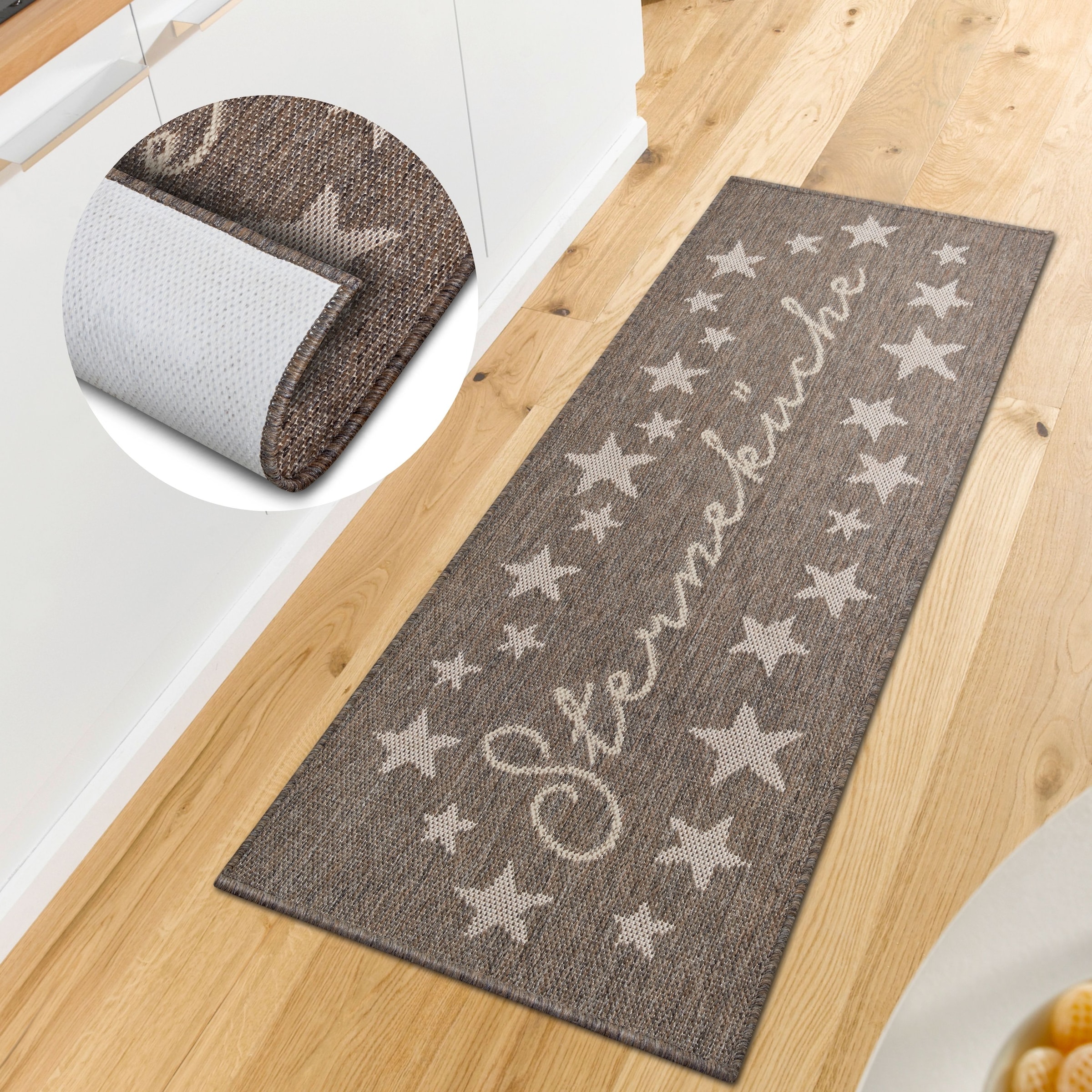 Image of HANSE Home Küchenläufer "Sterneküche" rechteckig 5 mm Höhe Läufer, Rutschfest, Küchenteppich, Küche, Teppich, Pflegeleicht, Flur