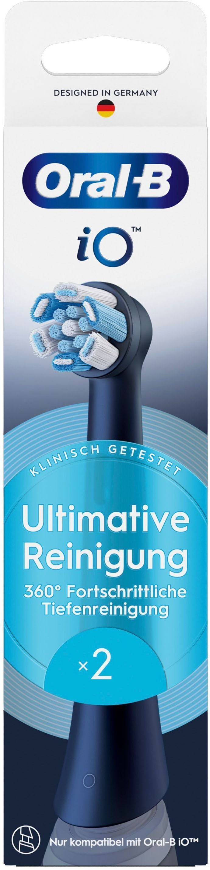Oral-B Aufsteckbürsten »Oral-B iO Ultimative Reinigung«, für fortgeschrittene Tiefenreinigung und Plaque-Entfernung