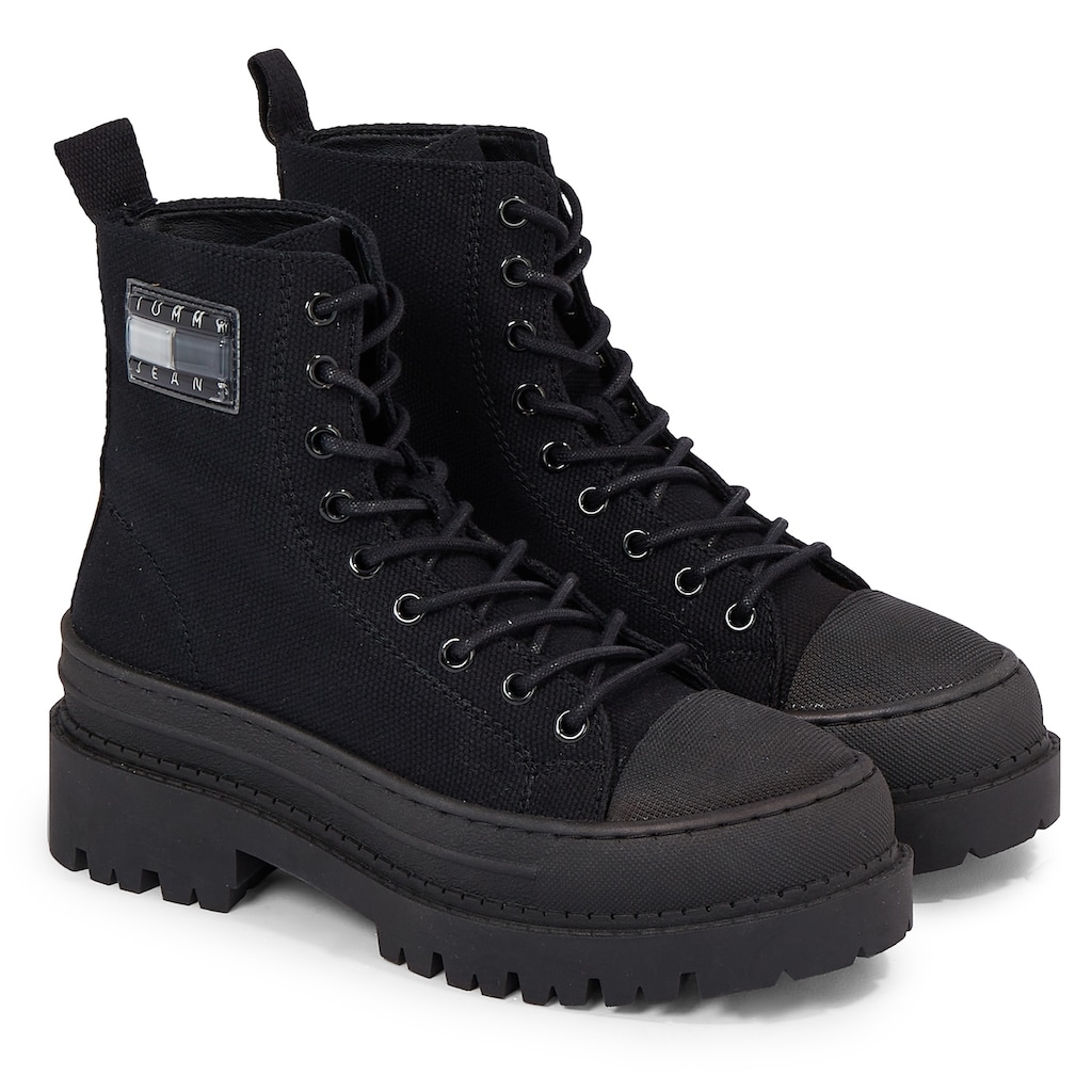 Tommy Jeans Schnürboots »TJW FOXING CANVAS BOOT«