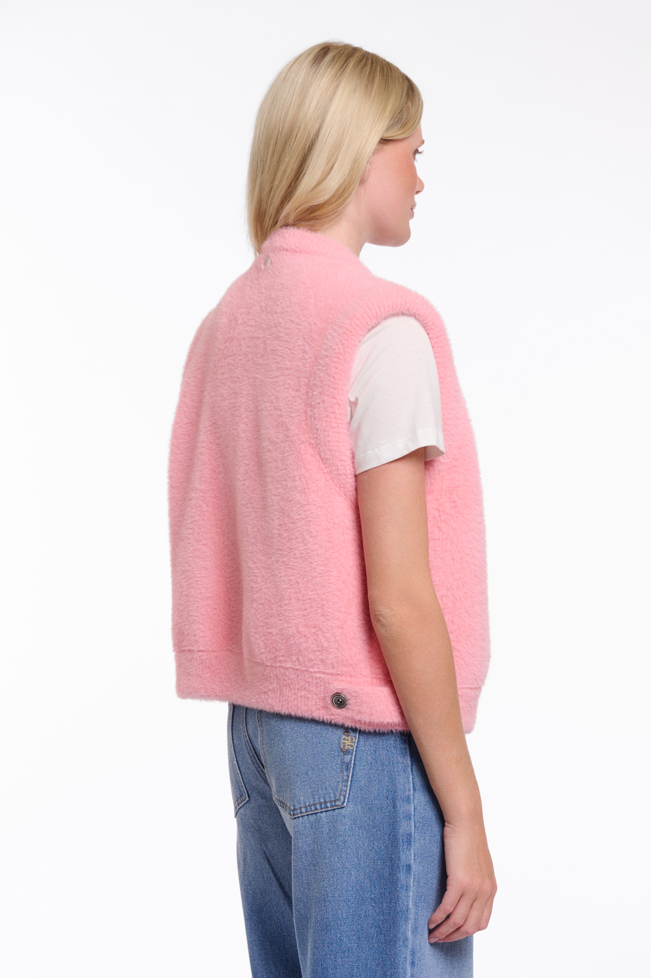 Rino & Pelle Gilet tricoté »ELONA« avec bord-côte