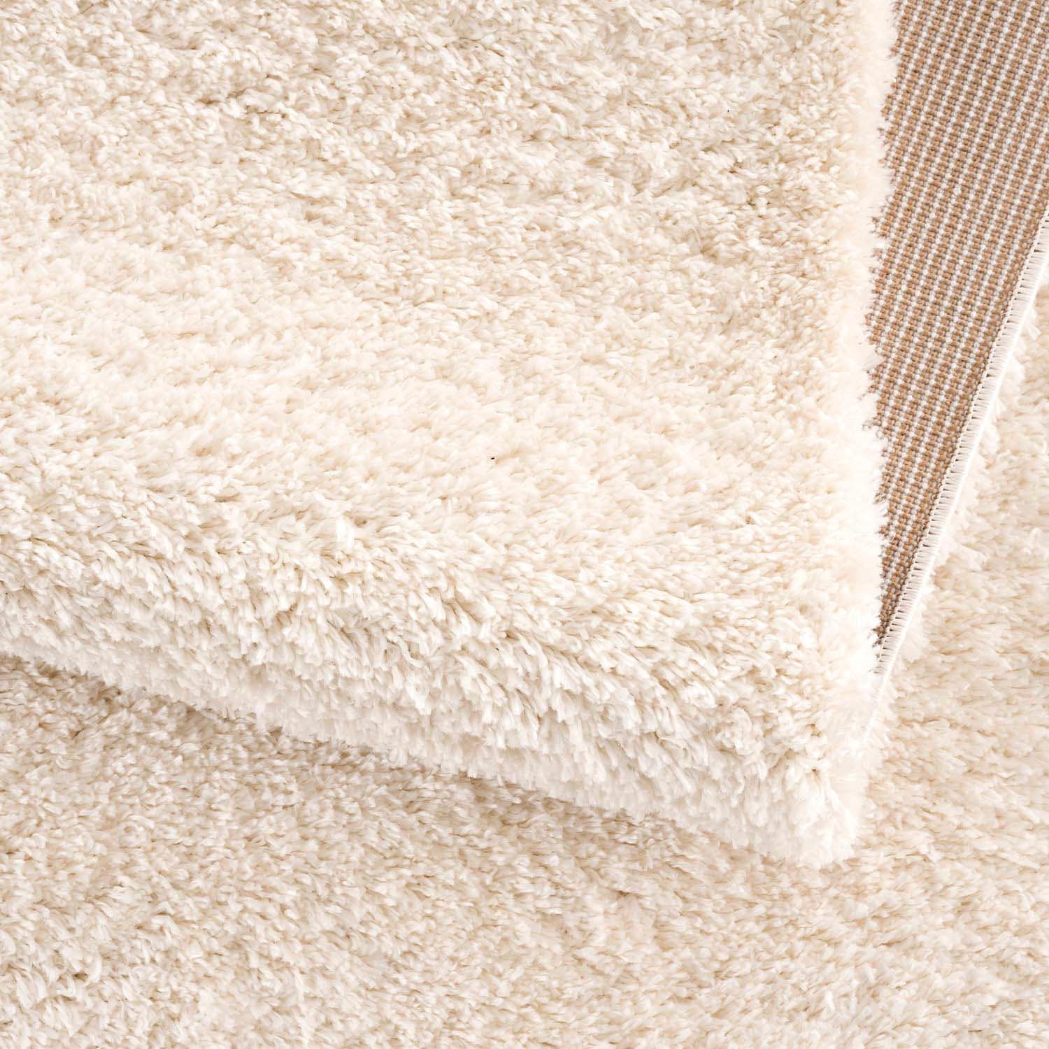 Carpet City Hochflor-Teppich »Pulpy 100«, rechteckig, 30 mm Höhe, Läufer, weich, mit Fransen, uni, viele Grössen, Wohnzimmer, Schafzimmer