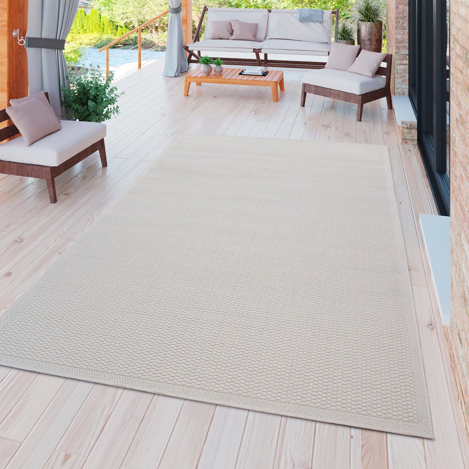 my home Teppich »Timberova«, rechteckig, 5 mm Höhe, In-und Outdoor... kaufen