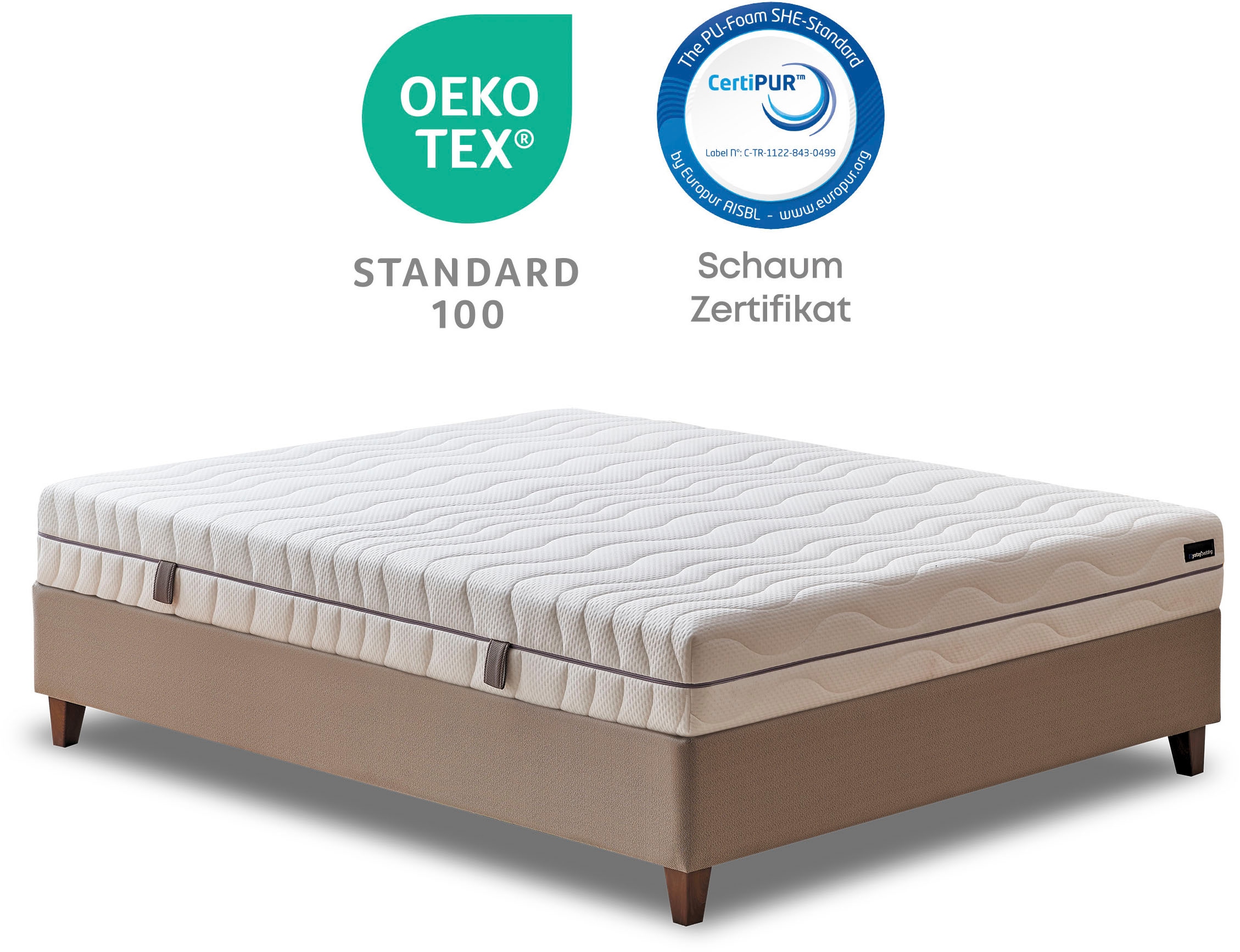 Yatas Bedding Komfortschaummatratze »Royal Comfort 7, Matratze 90x200, 140x 200 cm & weitere Grössen«, 22 cm hoch, Raumgewicht: 28 kg/m³, (1 St.), 7-Zonen, H2 / H3, wendbar, ergonomisch, atmungsaktiv