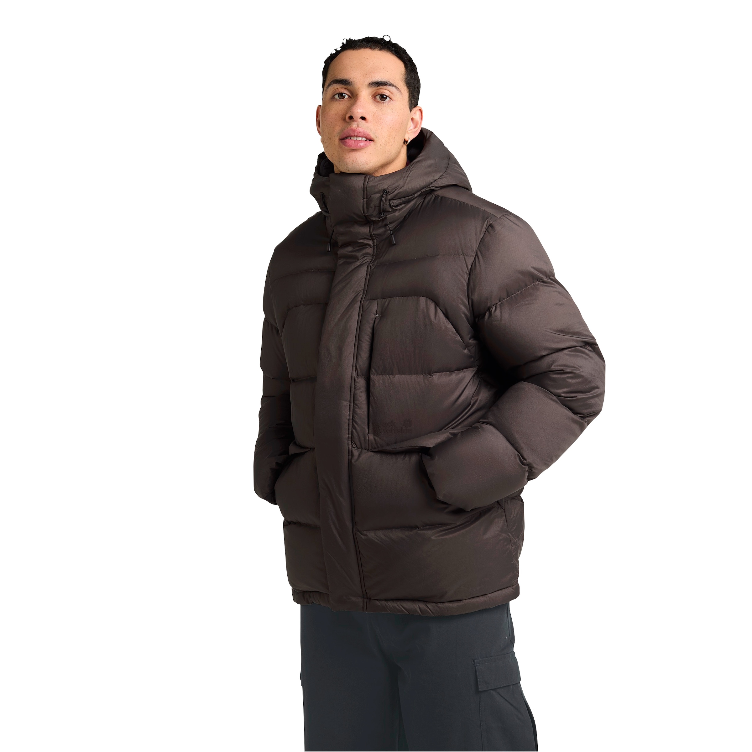 Image of Jack Wolfskin Daunenjacke "ICY HILL JKT M RDS" mit Kapuze winddicht, wasserabweisend, mit gefütterter Kapuze
