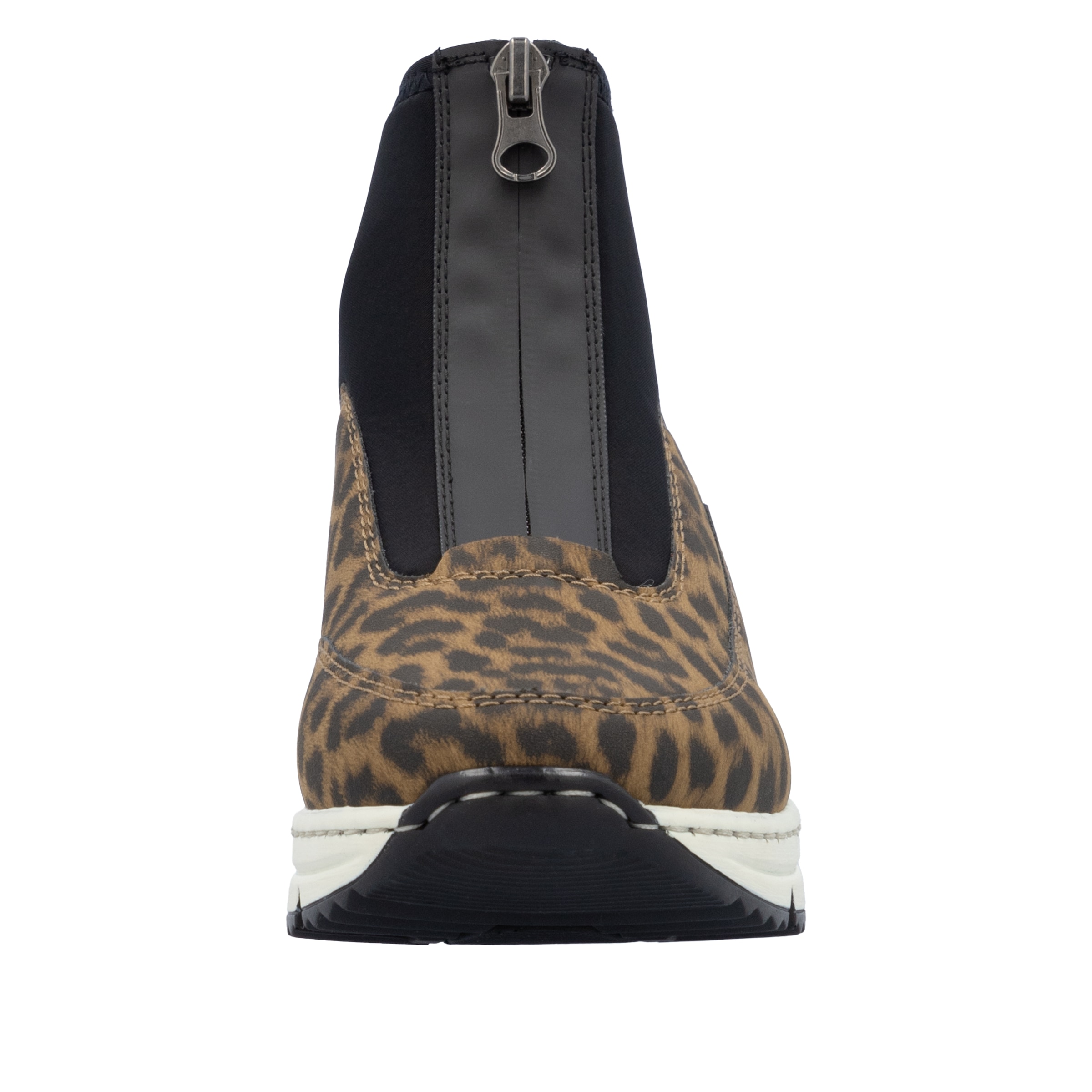 Rieker Schlupfboots  Stiefelette, High Top Sneaker mit Reissverschluss auf der Vorderseite