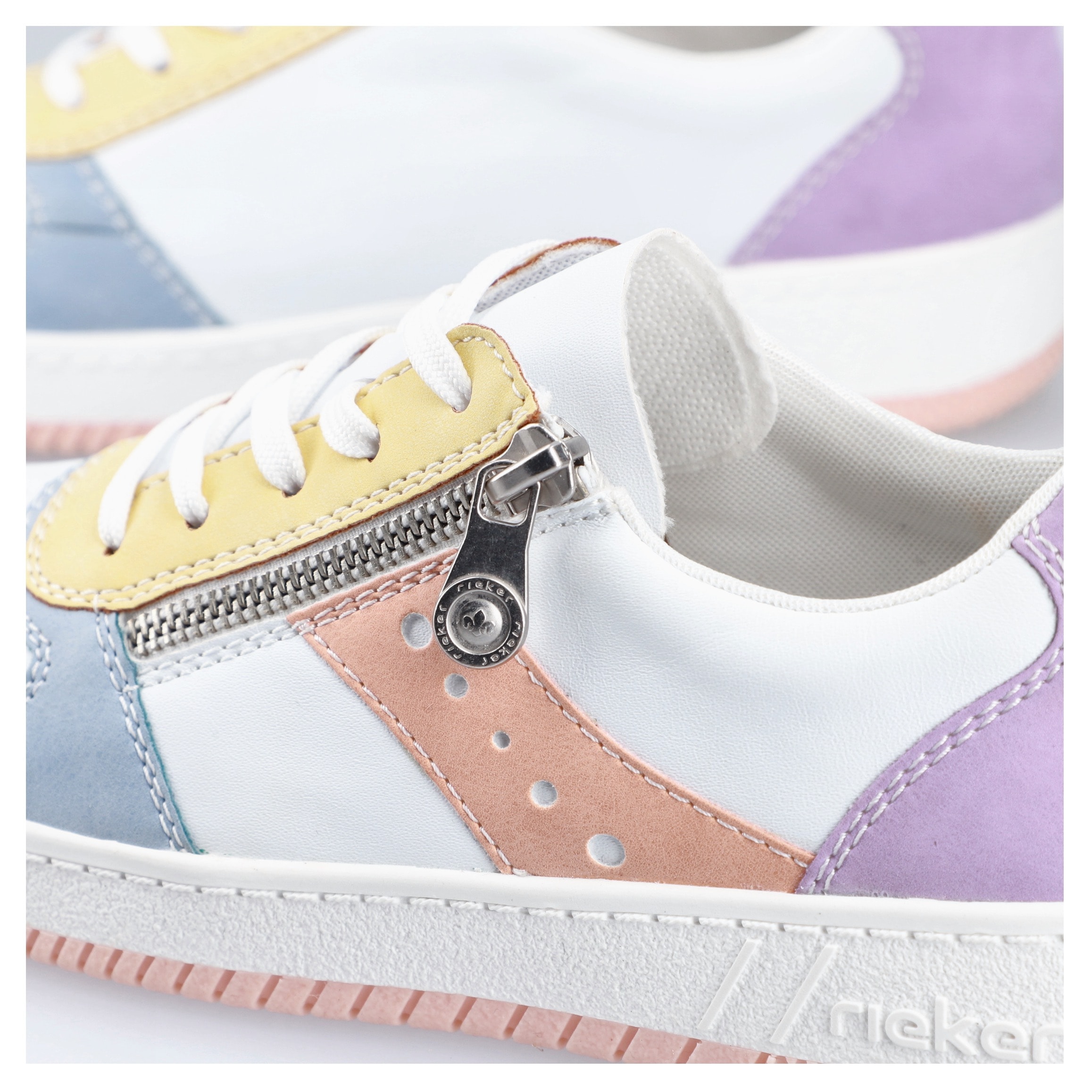 Rieker Sneaker, in aktueller Farbkombination, Freizeitschuh, Halbschuh, Schnürschuh