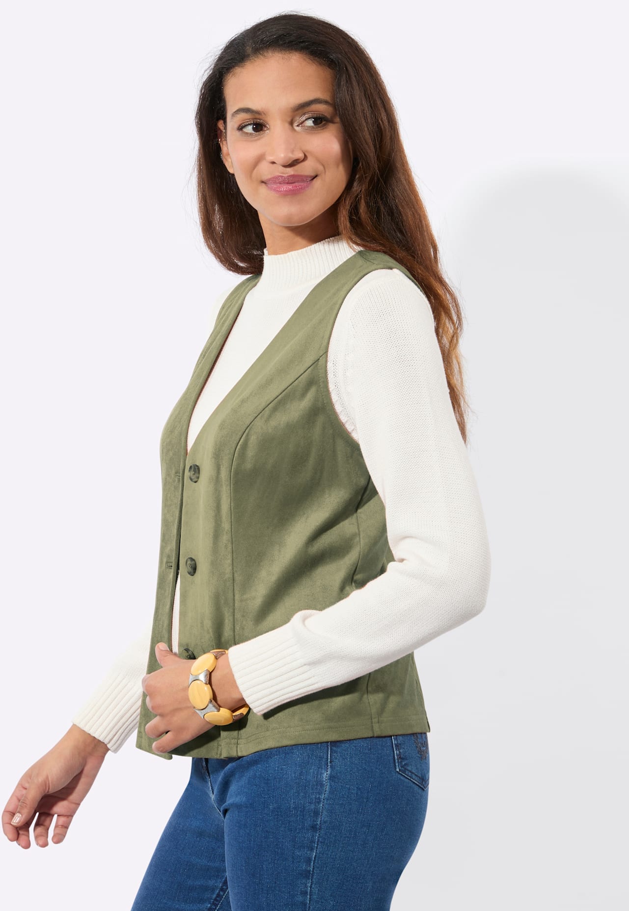 Casual Looks Gilet en similicuir