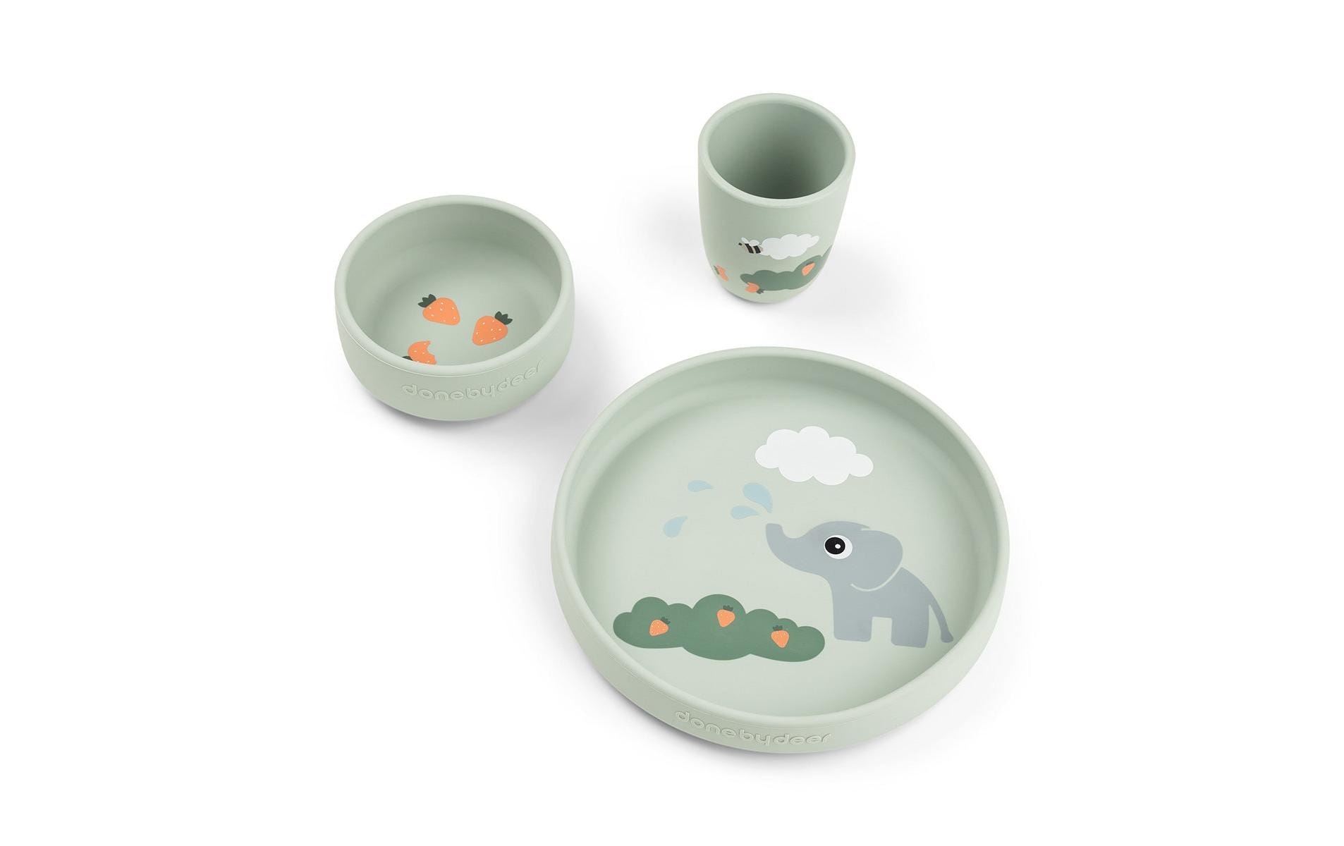 DONE BY DEER Set de vaisselle pour enfants »done by deer Stick&Stay«