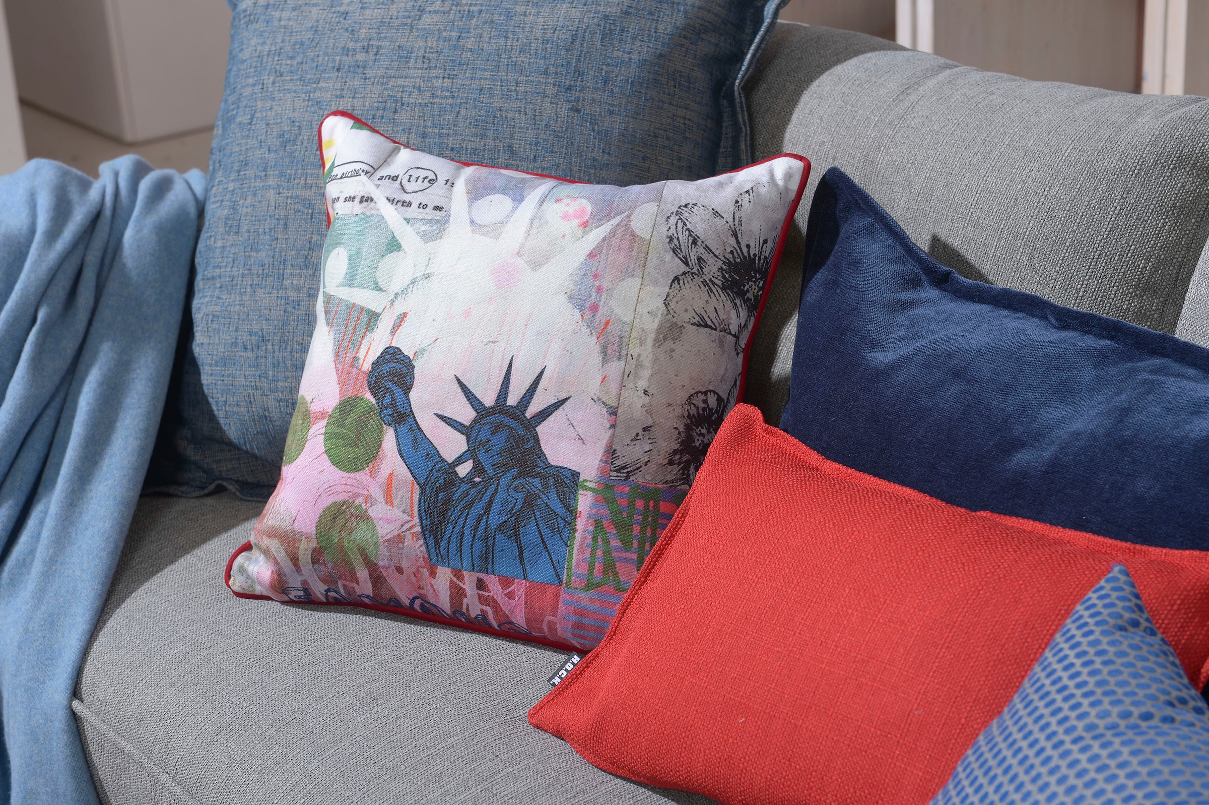 H.O.C.K. Dekokissen »Lieblingsstädte NEW YORK« mit New-York-Motiv, Wendekissenhülle mit Füllung, 1 Stück