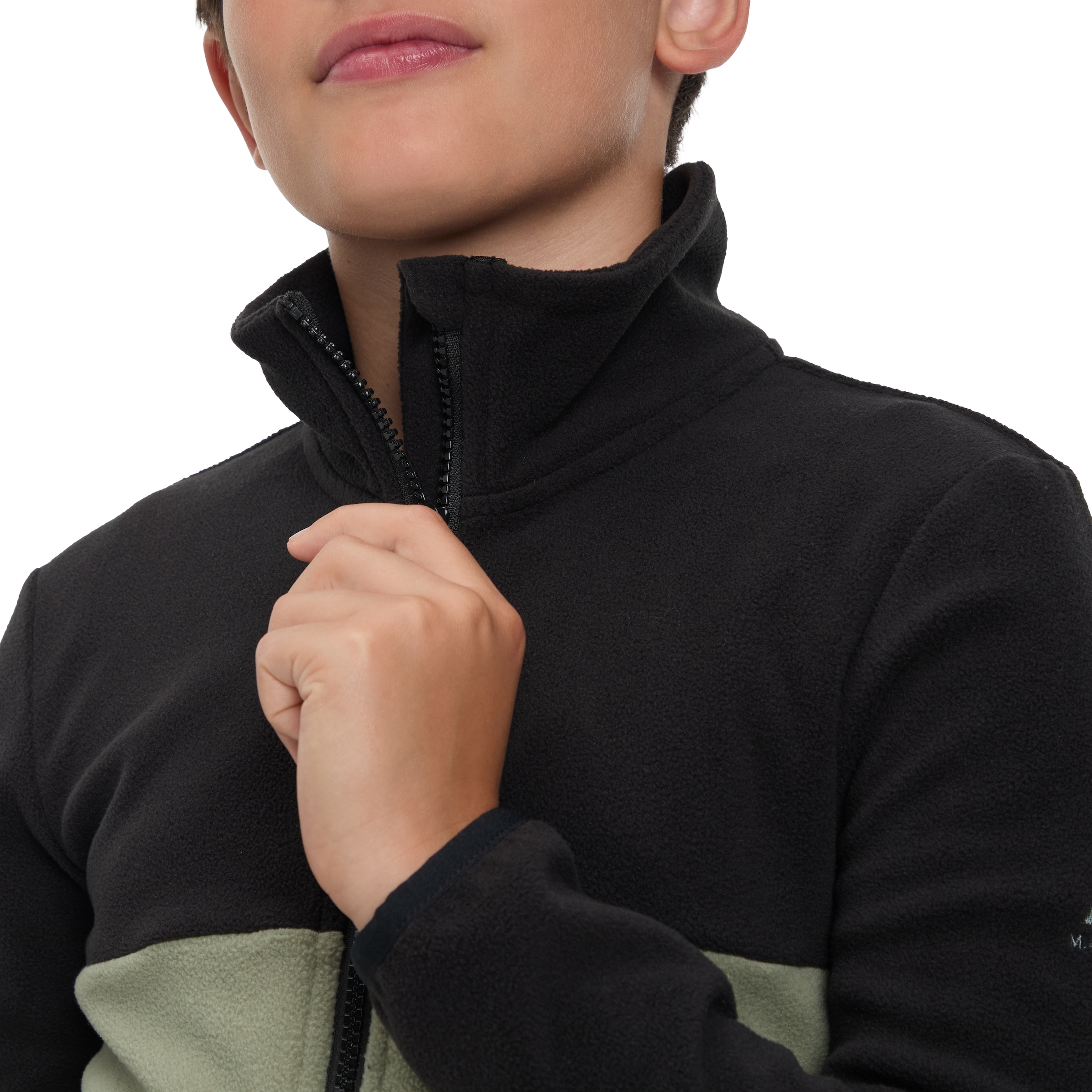 McKINLEY Fleecejacke »JU.-UNTERJACKE AMARO FZ FL B« Colorblocking Look, Reissverschlusstaschen