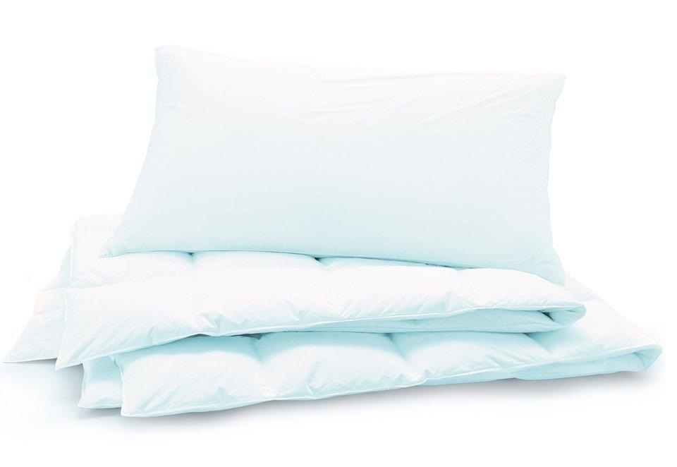 Image of billerbeck Gänsedaunenbettdecke »Daunen-Duvet Klima Balance Light«, leicht, Füllung 90% neue, reine Gänsedaunen, weiss, 10% Federchen, Bezug 100% Baumwolle, (1 St.) bei Ackermann Versand Schweiz