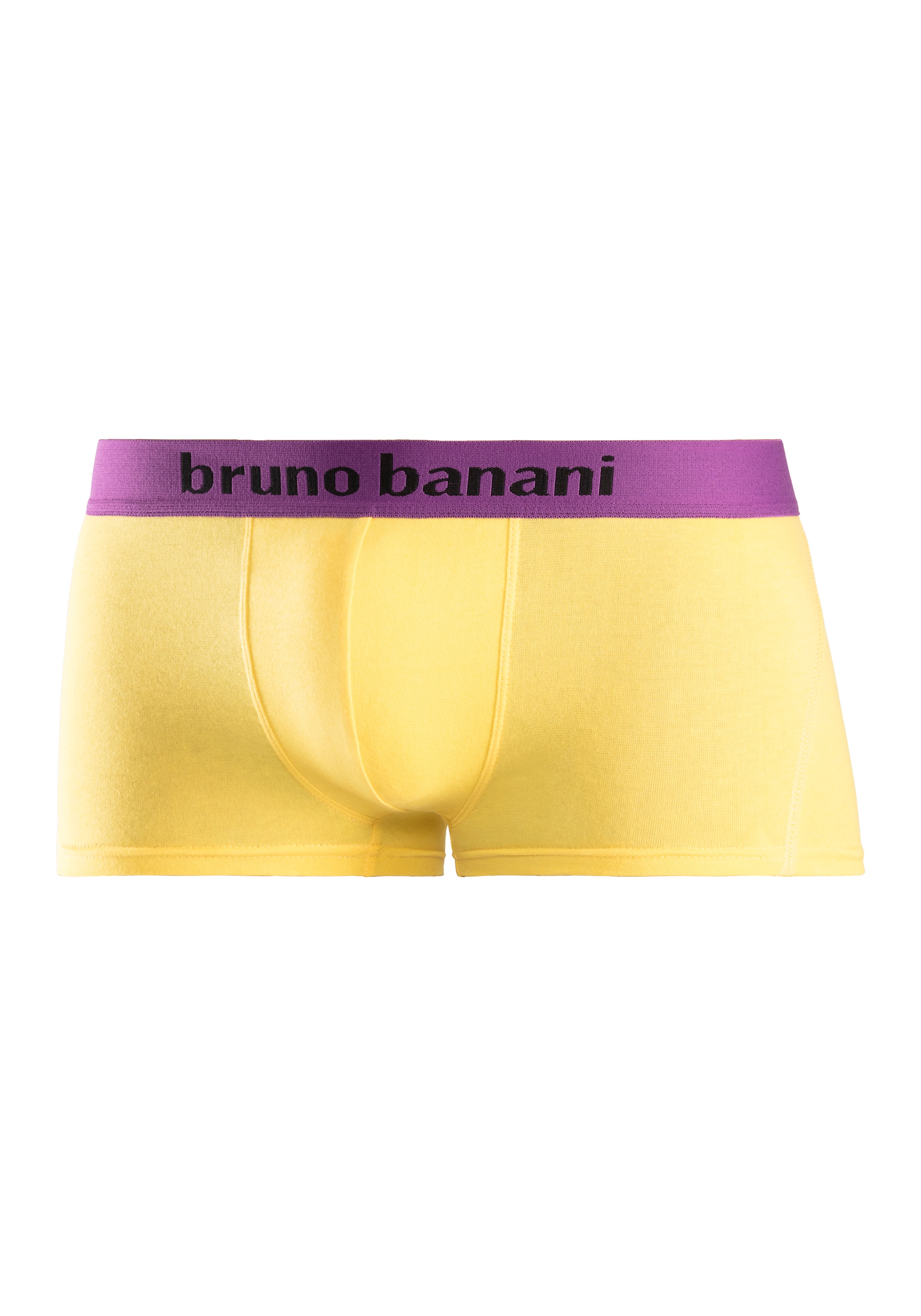 Bruno Banani Boxershorts, (Packung, 4 St.), in Hipster-Form mit Logo Webbund