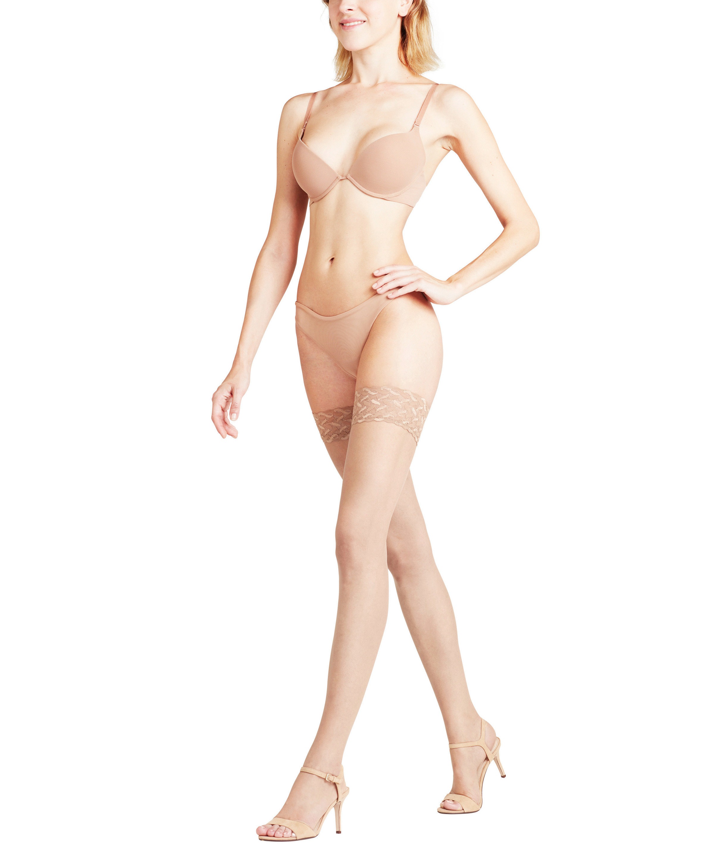 Halterlose Strümpfe Shelina Toeless (1 Paar)