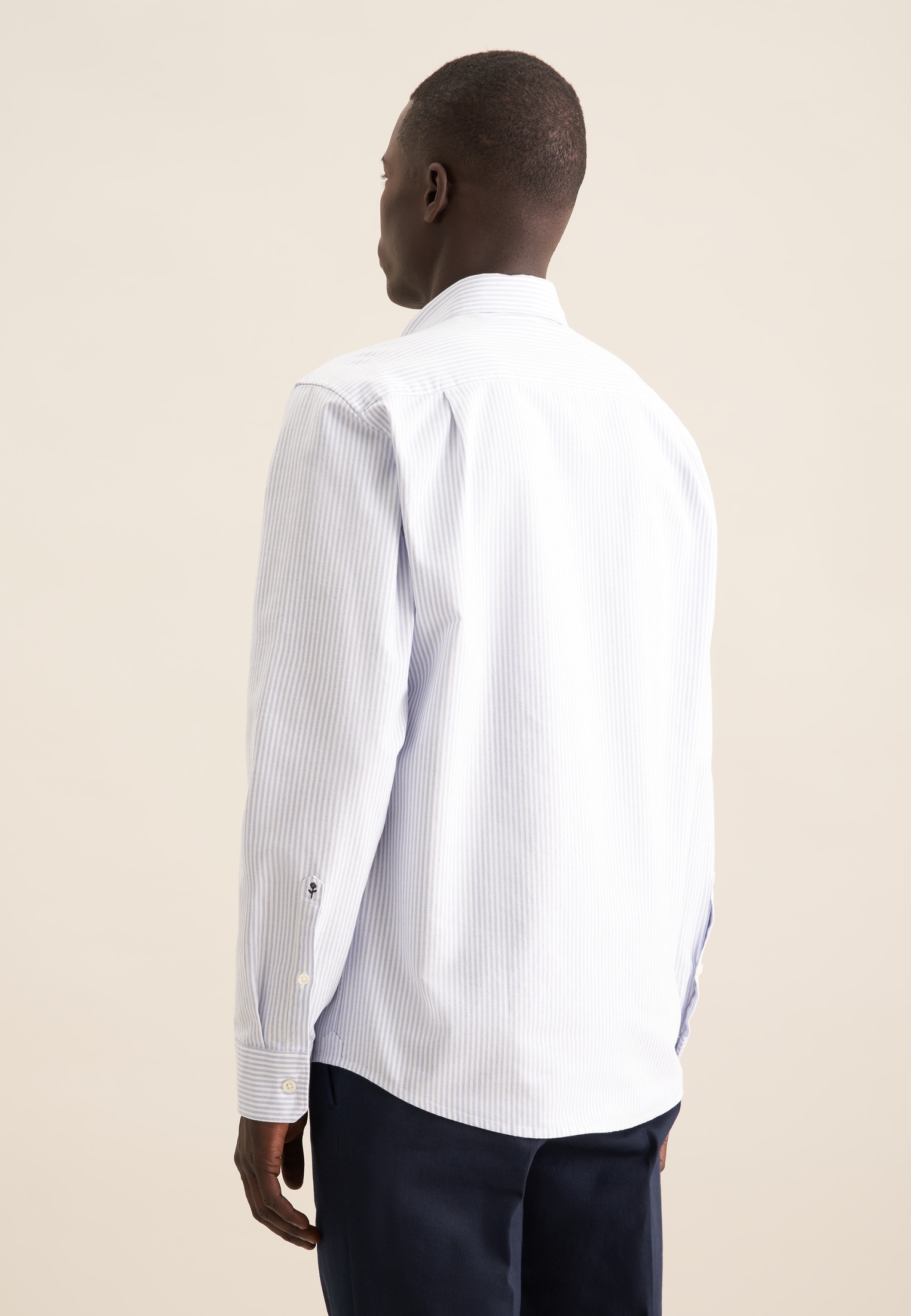 seidensticker Chemise d'affaires Regular 1/1 Button-Down-Kragen Gestreift