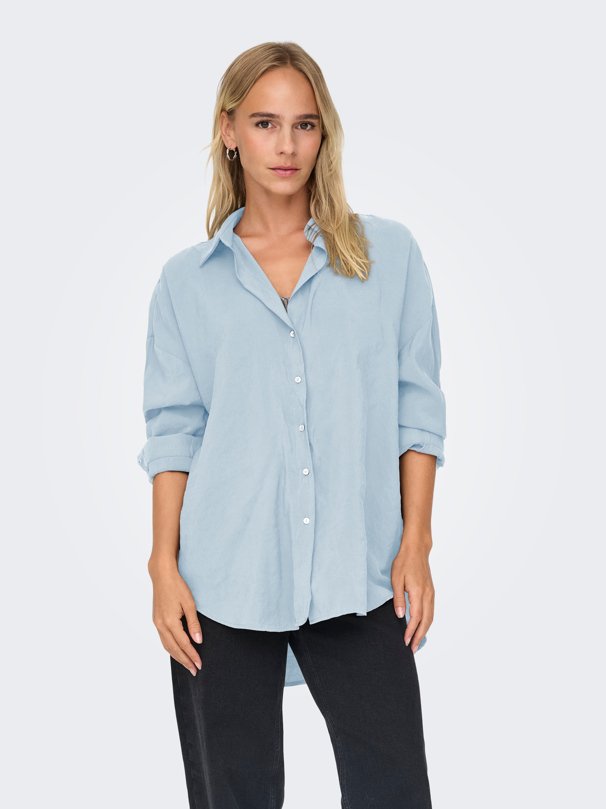 ONLY Blouse chemise »ONLZAZIMA L/S LOOSE SHIRT WVN NOOS«