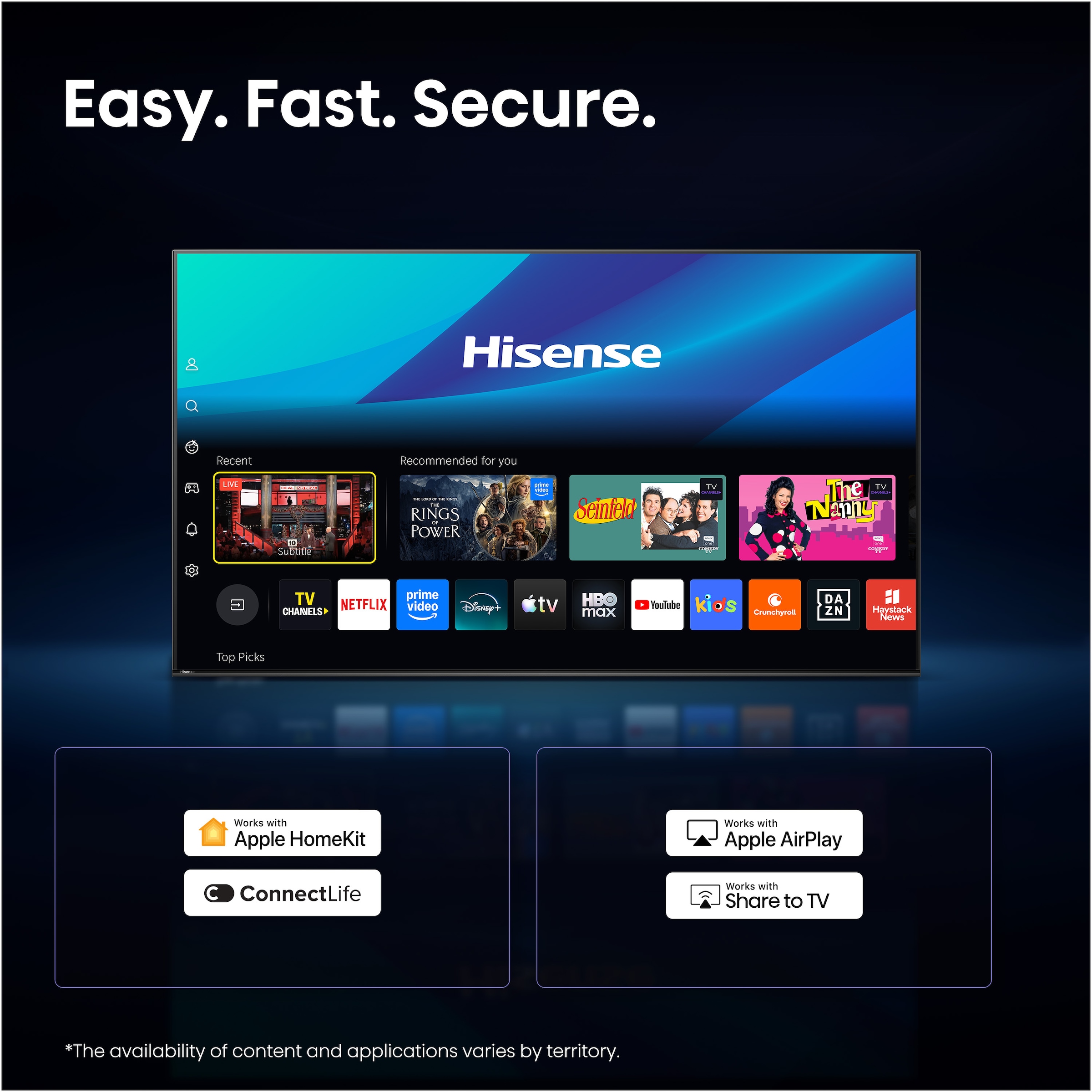 Hisense Téléviseur QLED »40A5DS« 100 cm/40 ″
