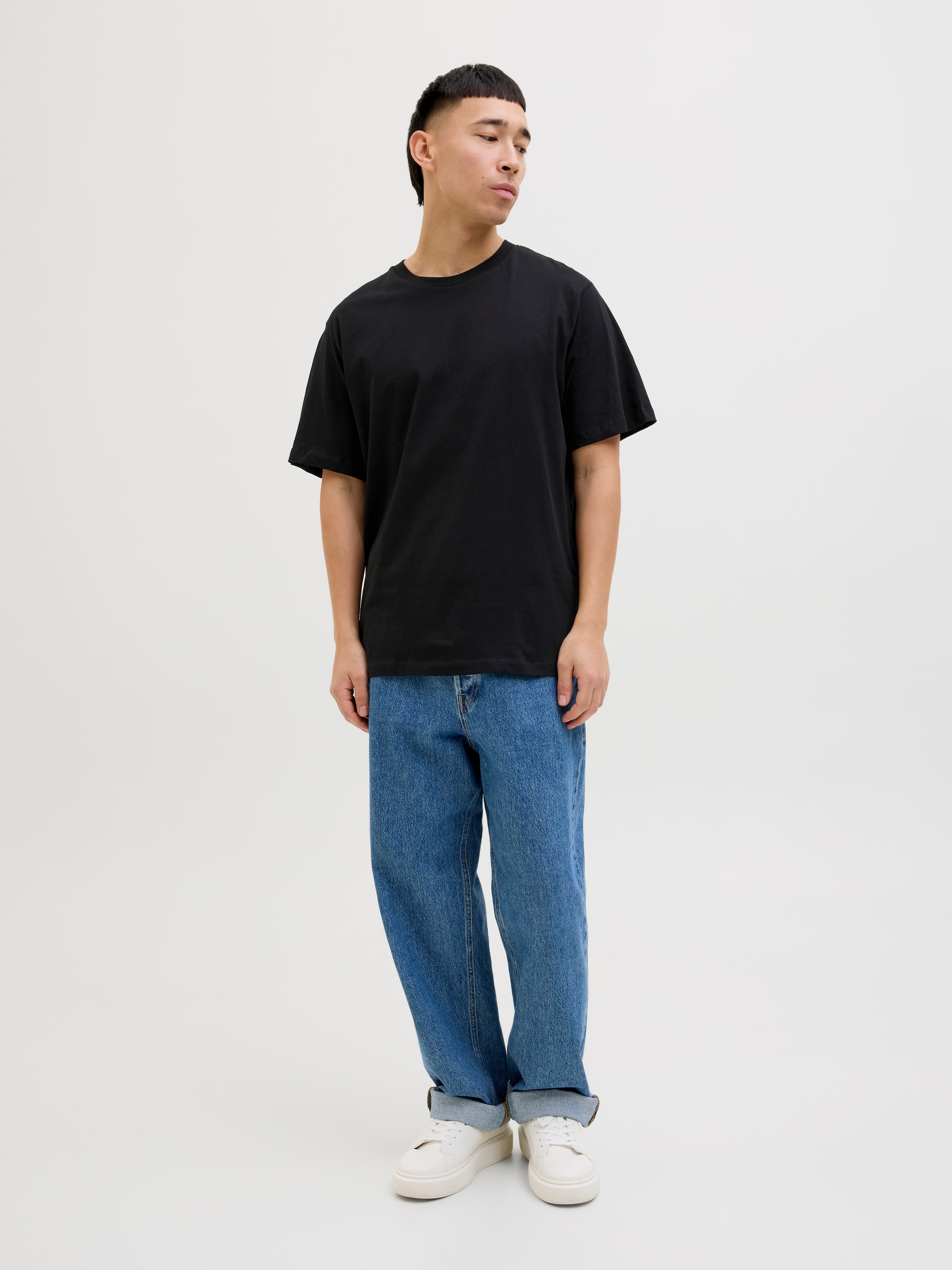 Jack & Jones Kurzarmshirt »JJHUGO LOOSE TEE SS CREW NECK 3PK MP«
