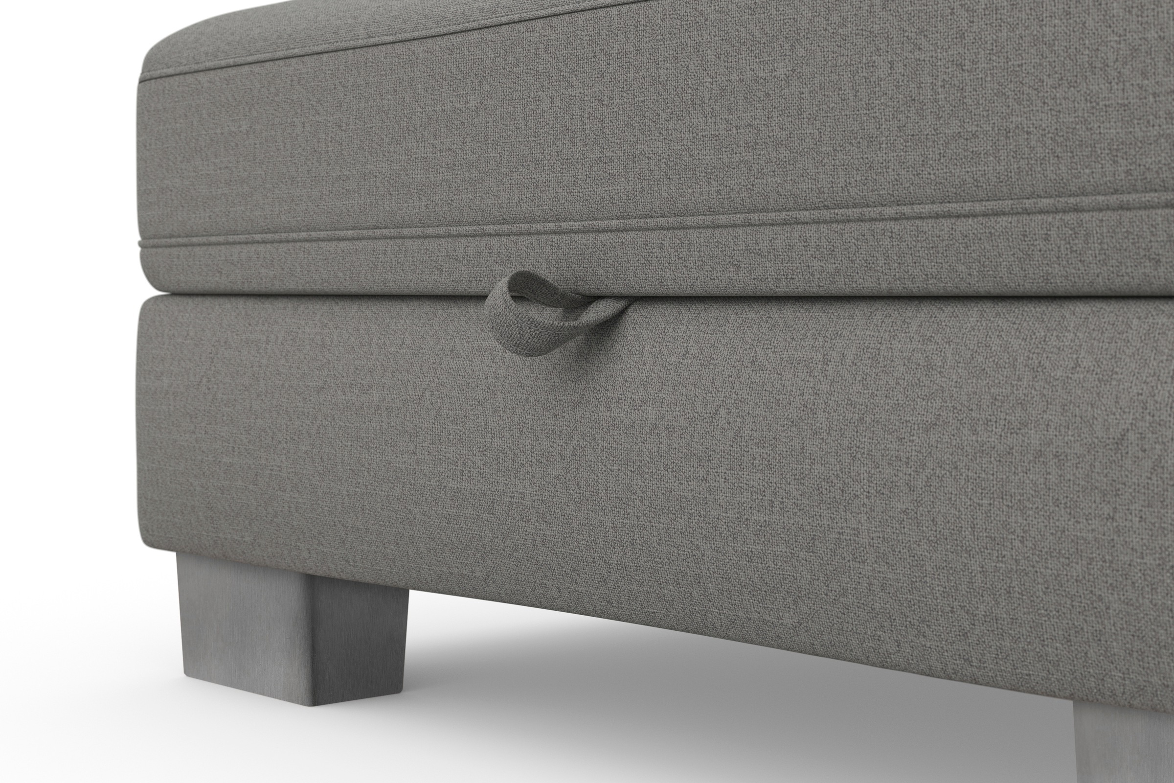 sit&more Wohnlandschaft »Dundee U-Form«, mit Federkern und Edelstahlfüssen, wahlweise mit Kopfteilverstellung