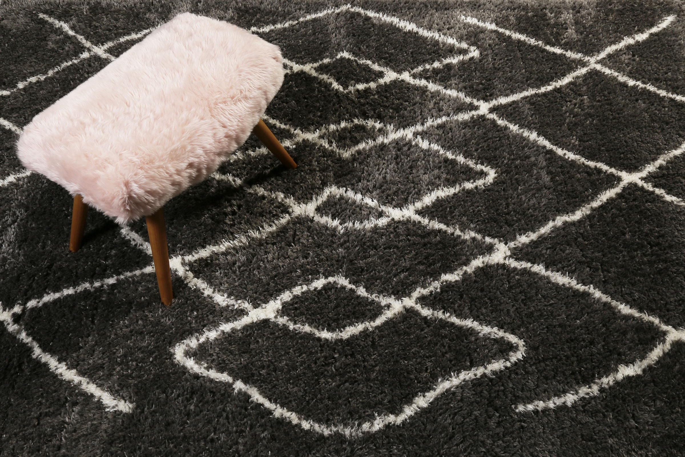 Wecon home Tapis à poils longs »Afella« Rectangulaire 50 mm Höhe Wohnzimmer