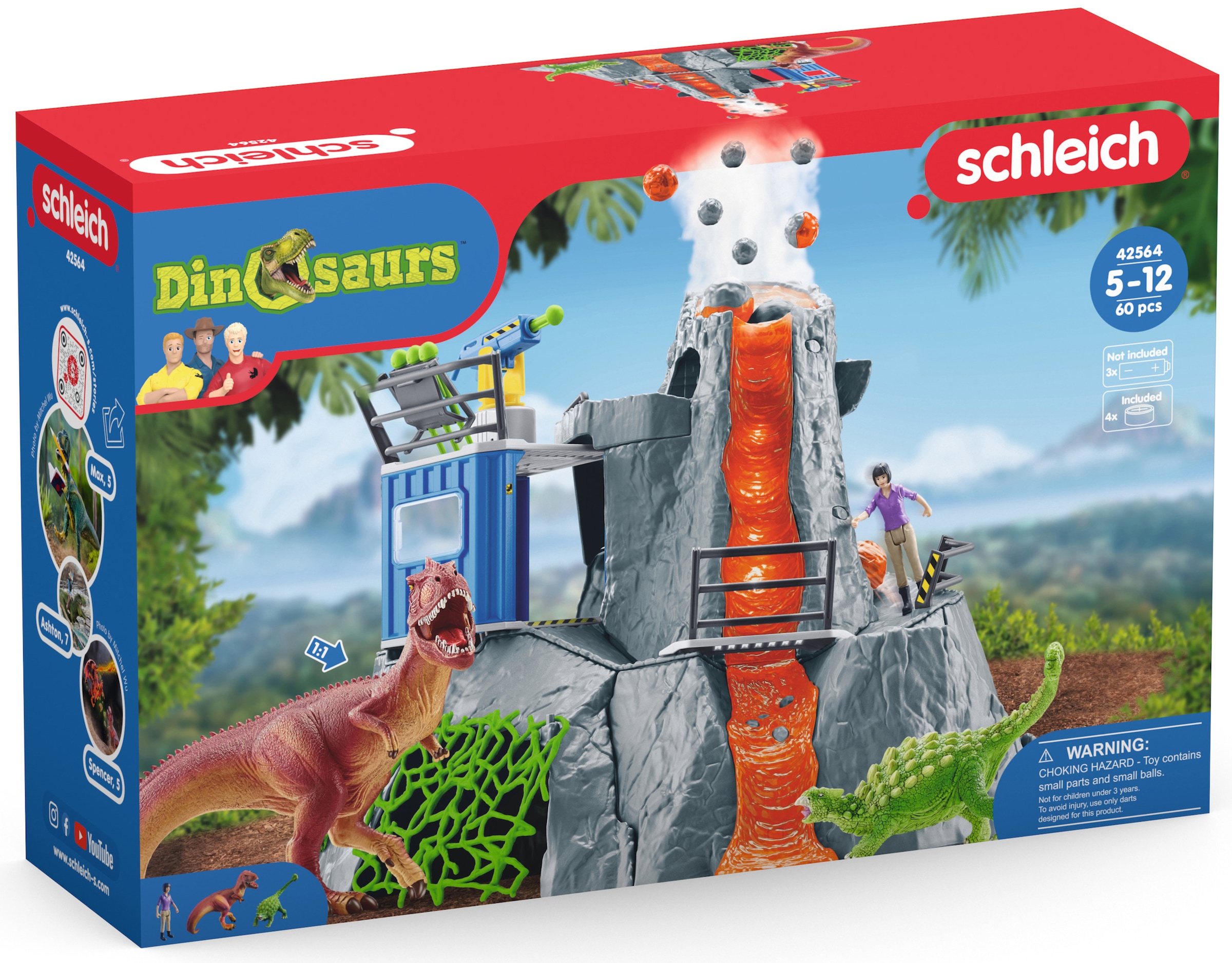 Schleich® Spielwelt »DINOSAURS, Grosse Vulkan-Expedition (42564)«