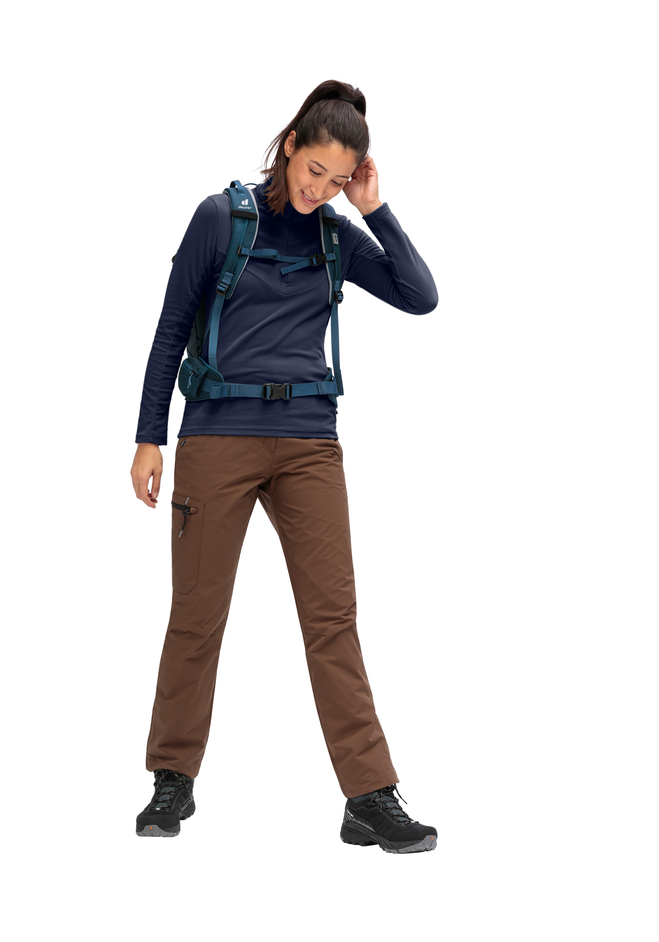 Maier Sports Pull à col roulé »DA-ROLLI DENISE HZ W« mit schützendem Kragenbereich, aus Polyester