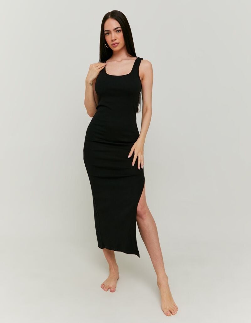 Tally Weijl Trägerkleid »SDRCOBASIC« Baumwollmischung, mit seitlichem Schlitz