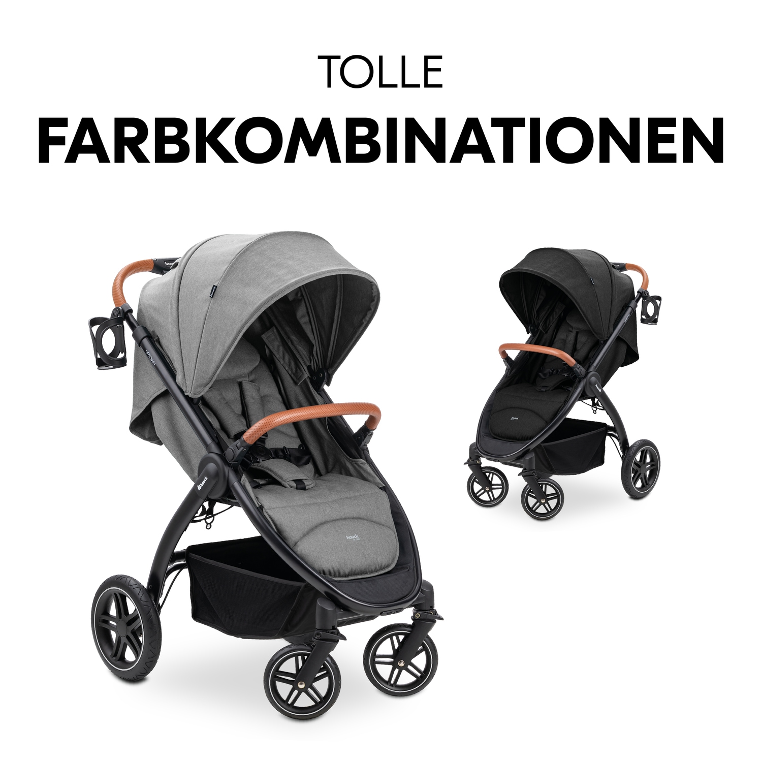 Hauck Poussette pour enfants »Uptown, Black Melange Grey« 22 kilos bis 22 kg belastbar