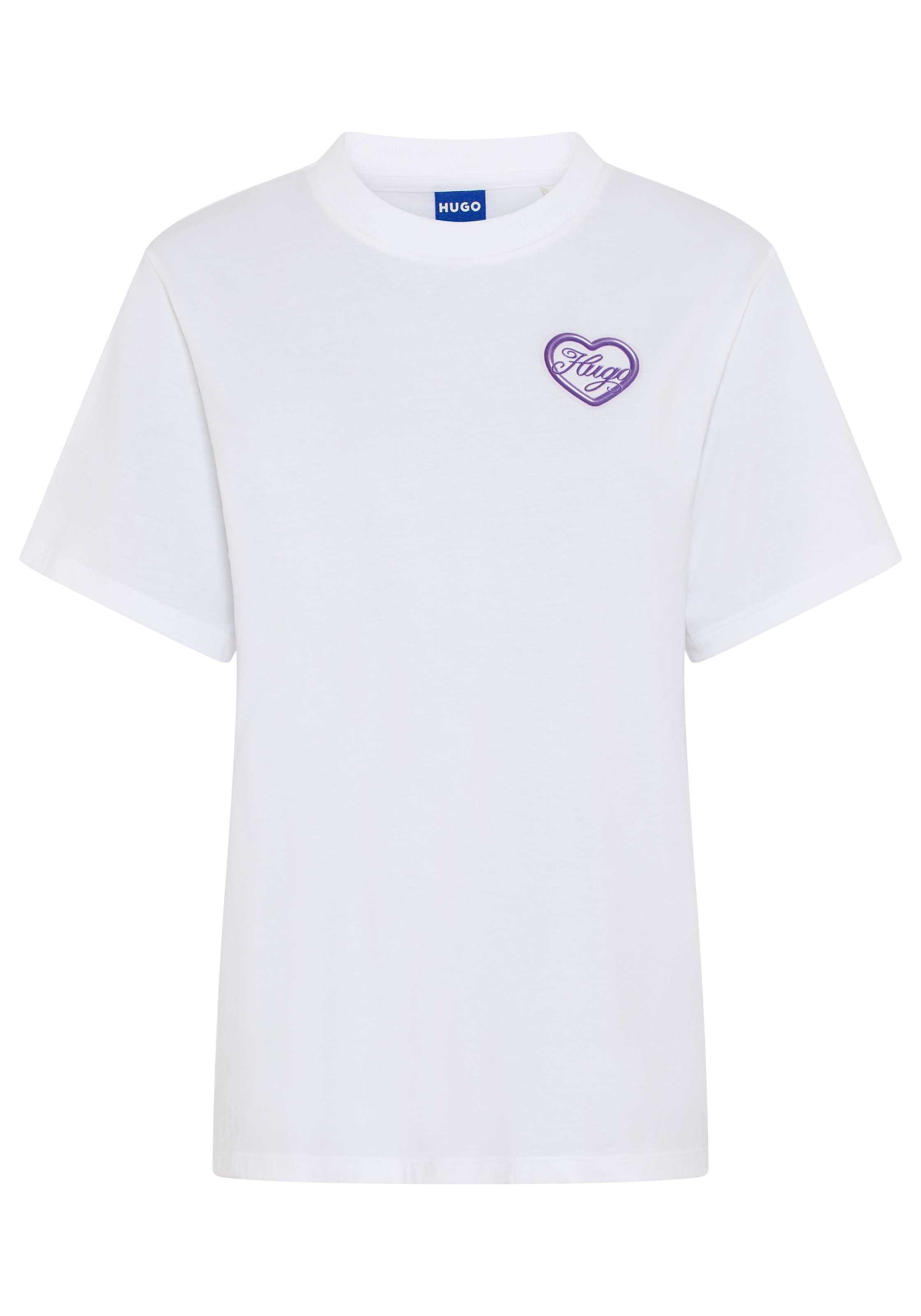 Image of HUGO T-Shirt "Vintage Tee" mit Rundhals, bedruckt