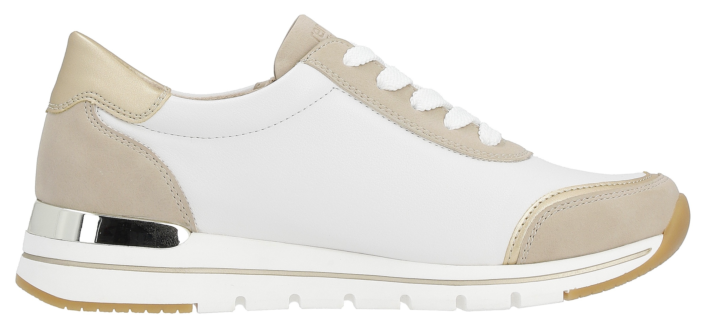 Remonte Keilsneaker  mit Kontrastbesätzen, Freizeitschuh, Halbschuh, Schnürschuh