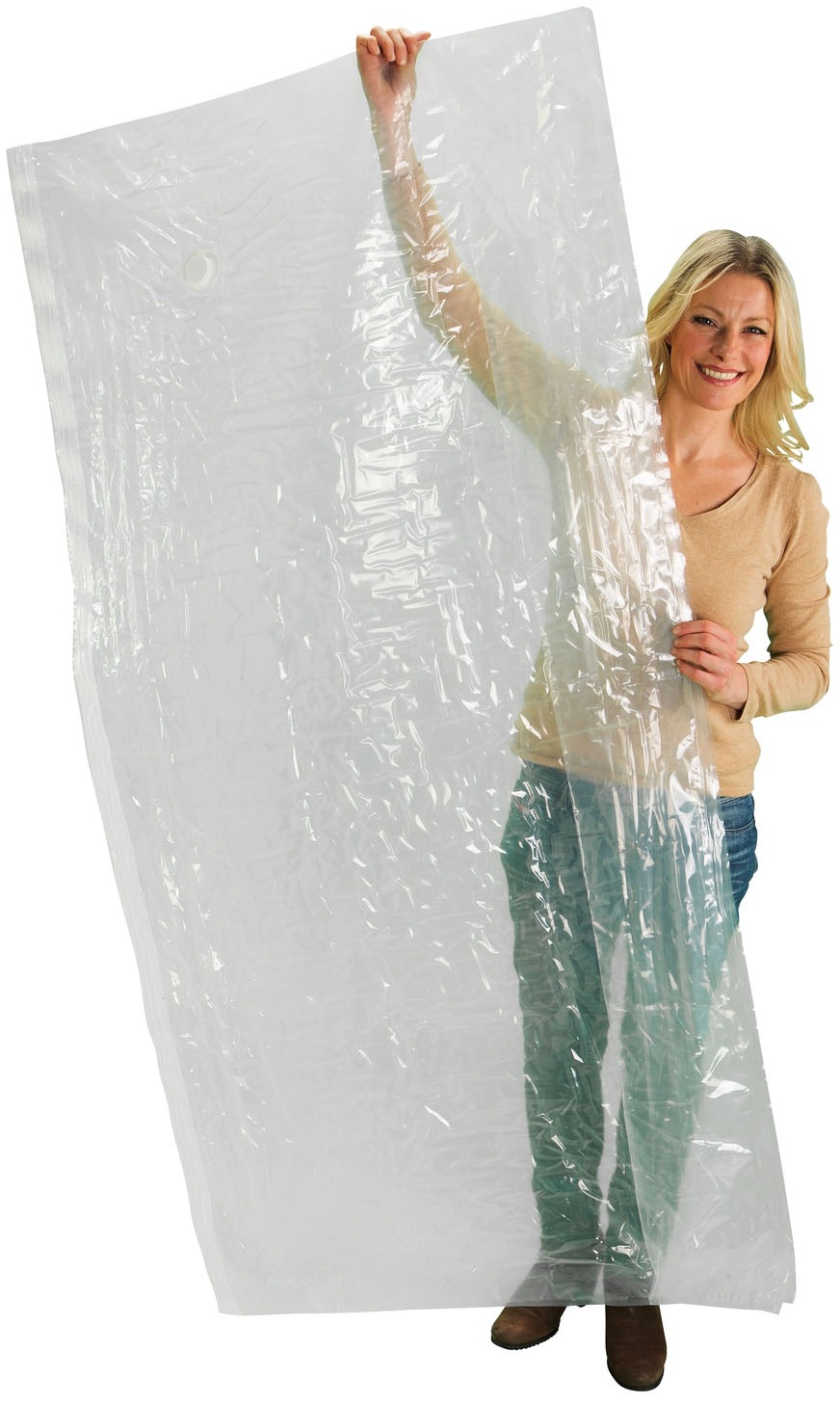 WENKO Vakuumierbeutel »Vakuum Jumbo Cube XXL« extra grosser Vakuumbeutel für Kleidung, Gartenpolster & Bettdecken