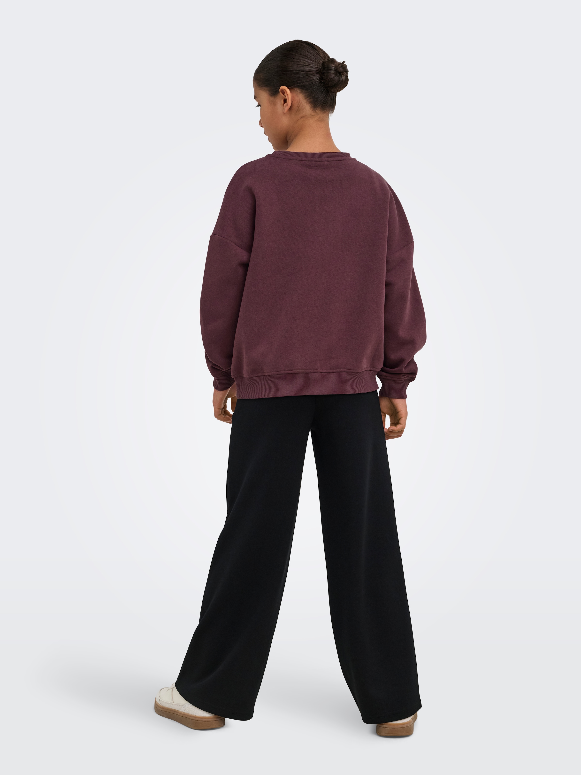 KIDS ONLY Sweat-shirt »KOGBILA L/S OVZ PRINT O-NECK SWT NOOS«, mélange de coton, oversize
